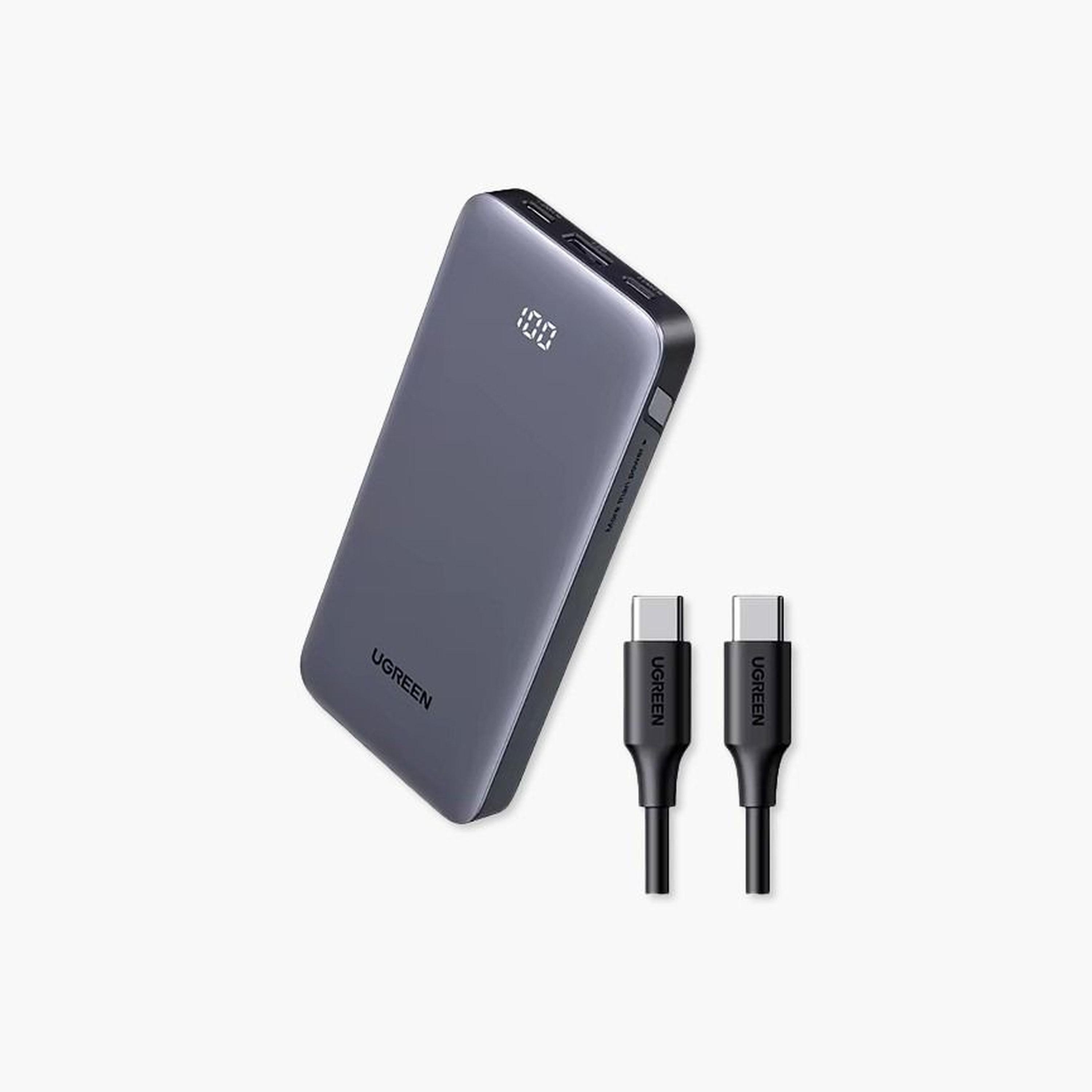 Ugreen Power Bank Nexode 2 USB-C and USB Ports 10000mAh 30W - Grey-electronics-portabledevices-image-1