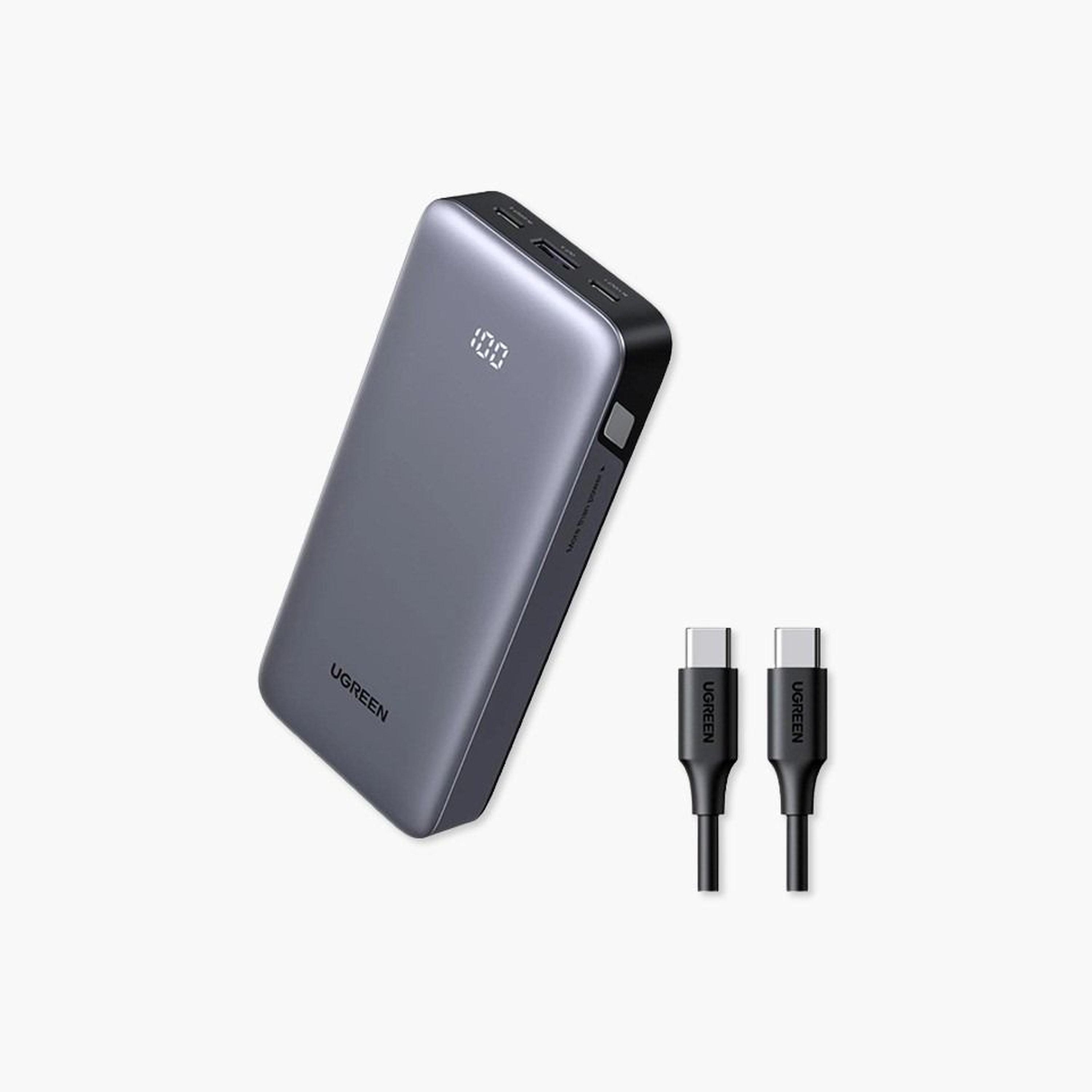 Ugreen Power Bank Nexode 2 USB-C and USB Ports 20000mAh 30W - Grey-electronics-portabledevices-image-1