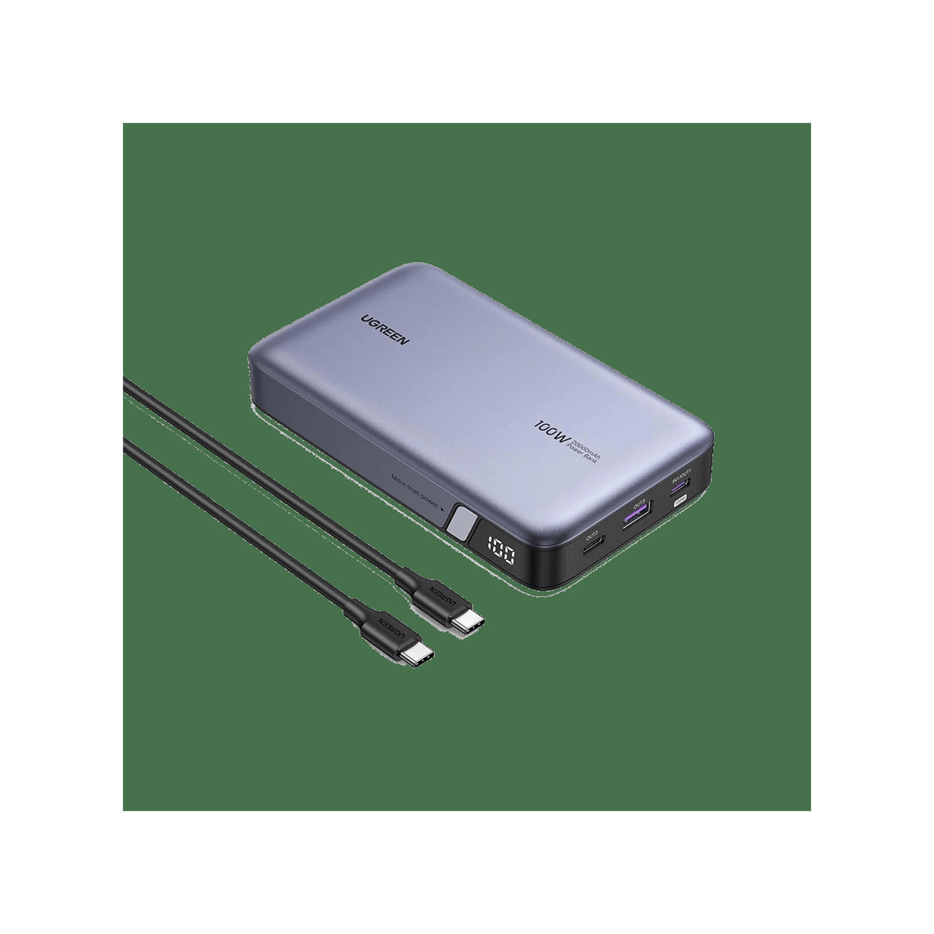 Ugreen PowerBank Two-Way Fast Charging 20000mAh 100W - Grey-electronics-portabledevices-image-2