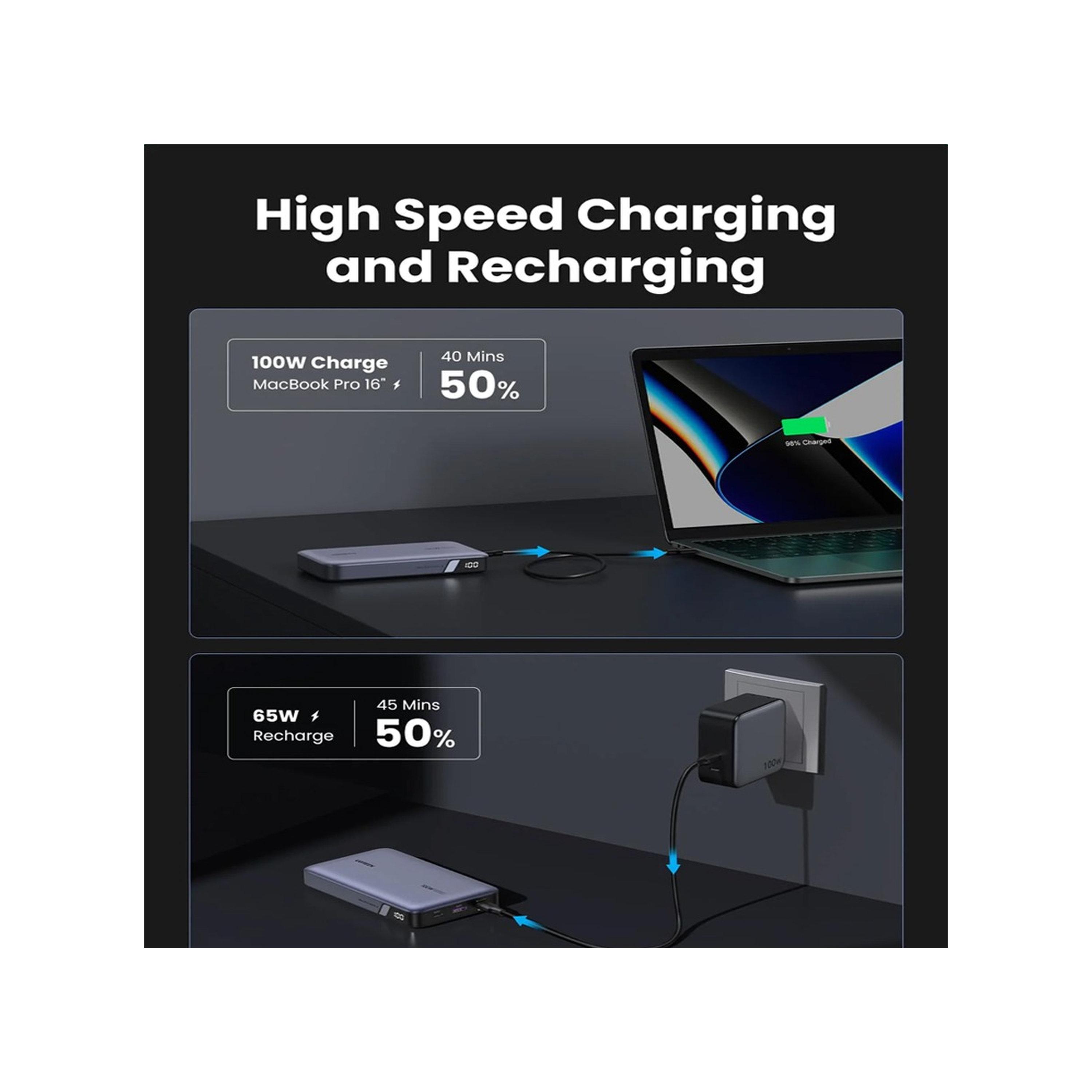 Ugreen PowerBank Two-Way Fast Charging 20000mAh 100W - Grey-electronics-portabledevices-image-5