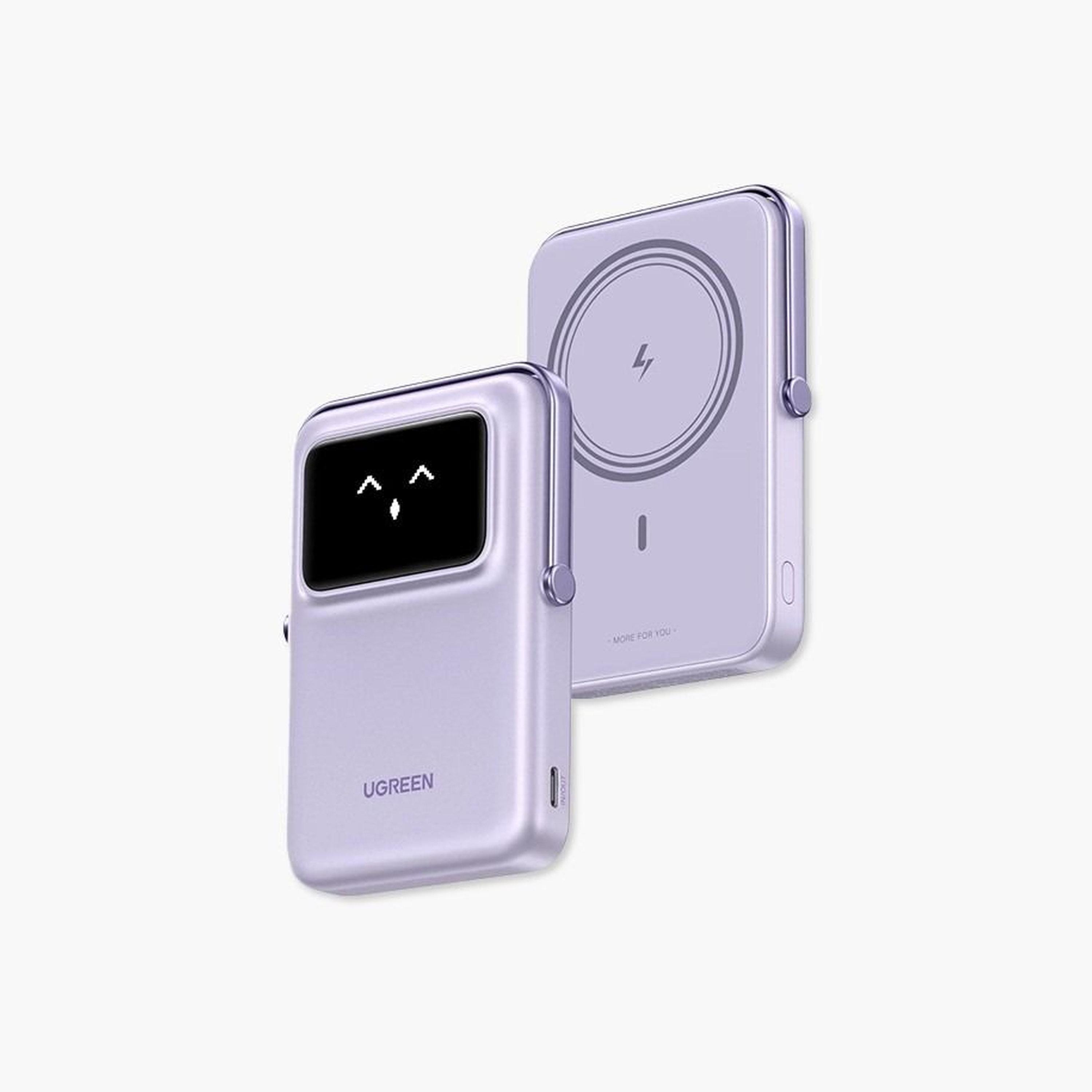 Ugreen Uno Magnetic Wireless Power Bank Magsafe 10000mAh 20W - Purple-electronics-portabledevices-image-1