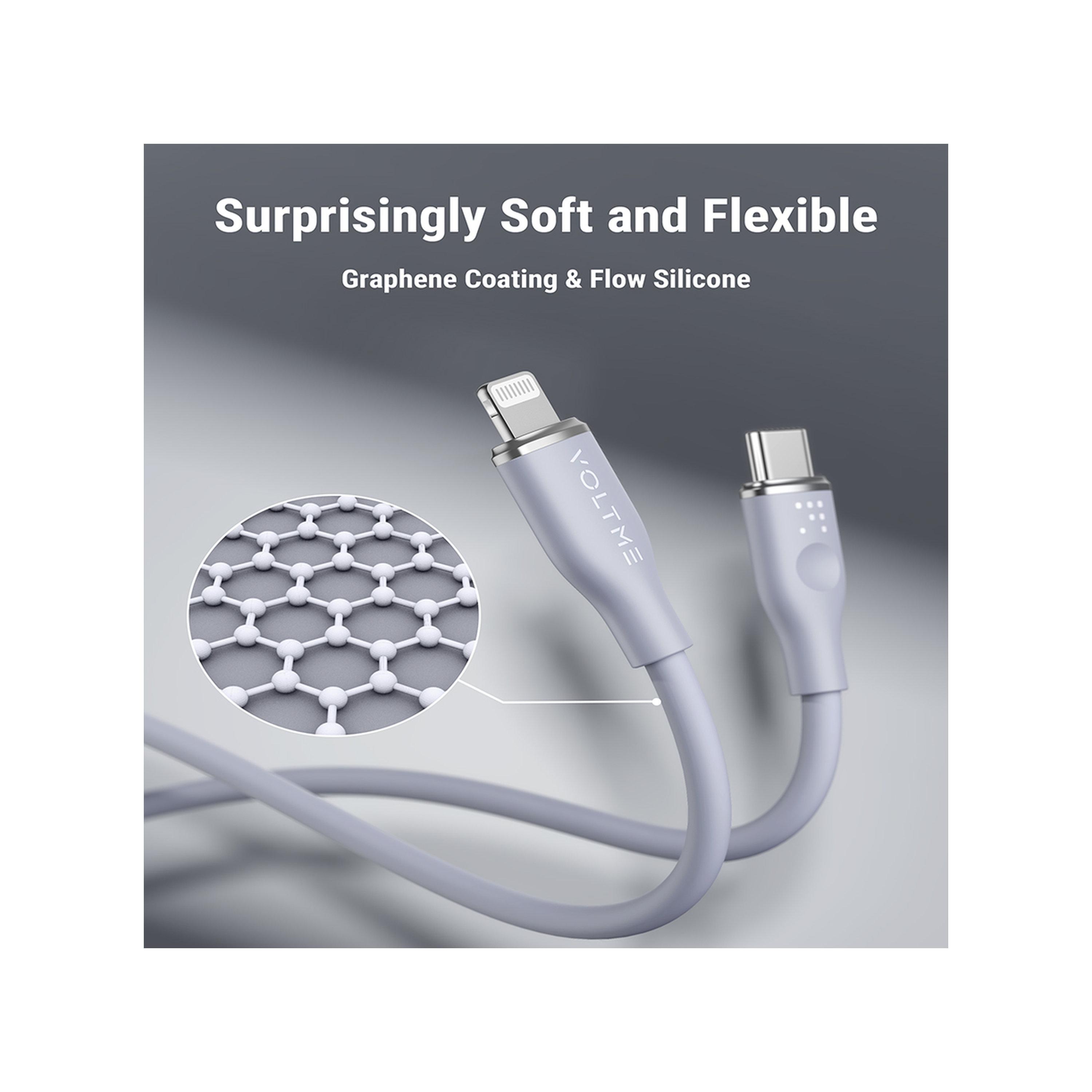 Voltme Moss Series Cable USB-C To Lightning 1.2m 30W - Grey-electronics-accessories-mobileaccesories-image-3