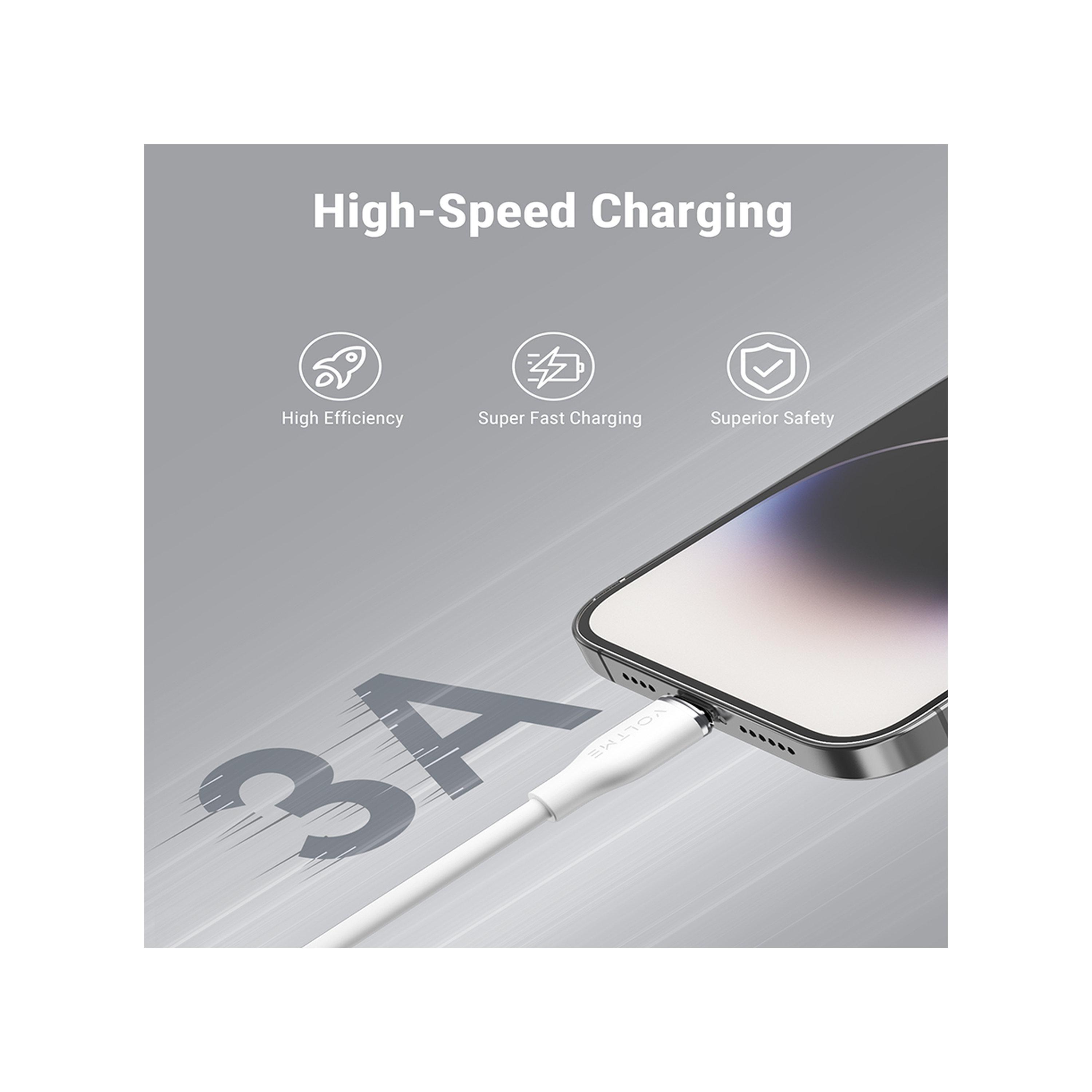 Voltme Moss Series Cable USB-C To Lightning 1.2m 30W - White-electronics-accessories-mobileaccesories-image-4