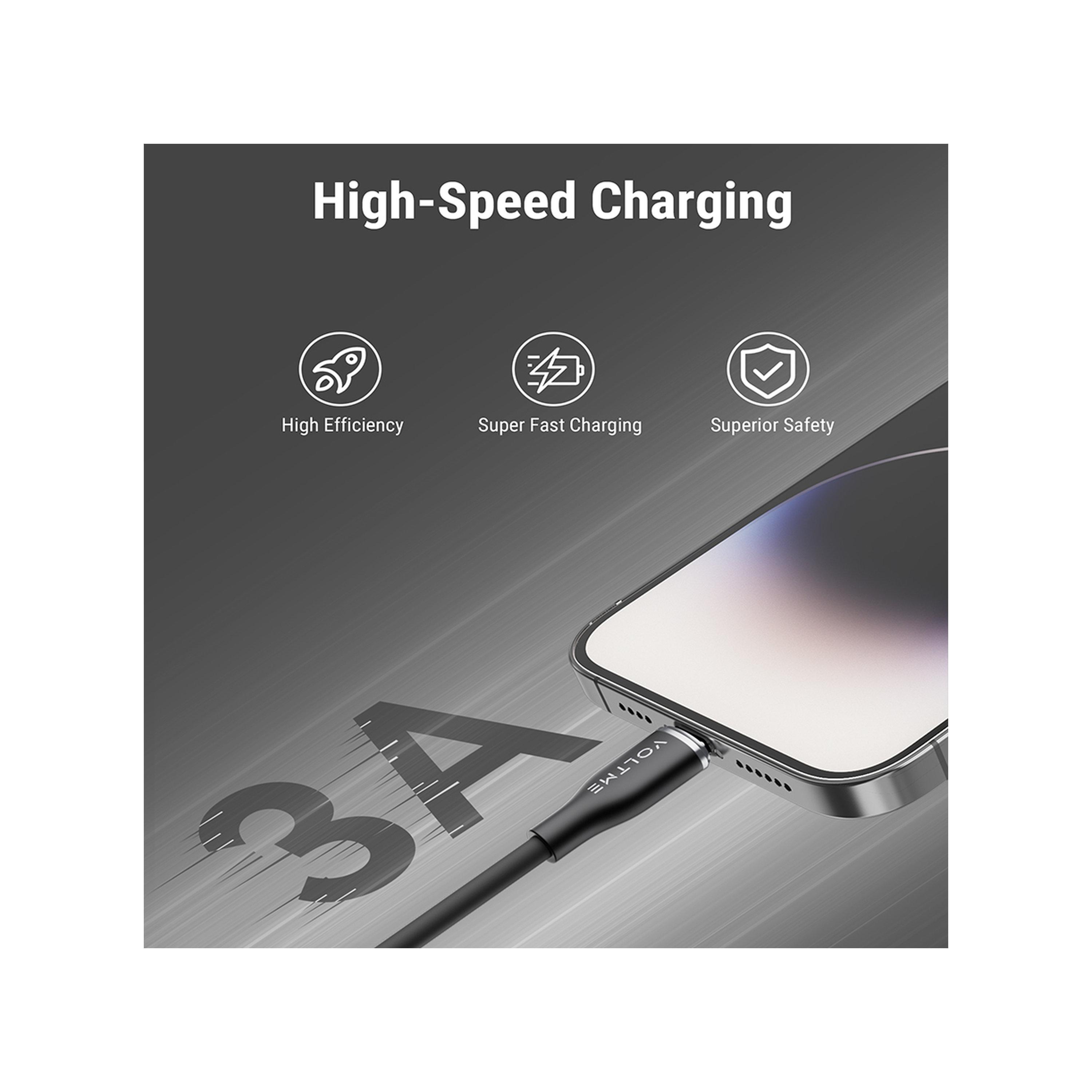 Voltme Moss Series Cable USB-C To Lightning 2m 30W - Green-electronics-accessories-mobileaccesories-image-3