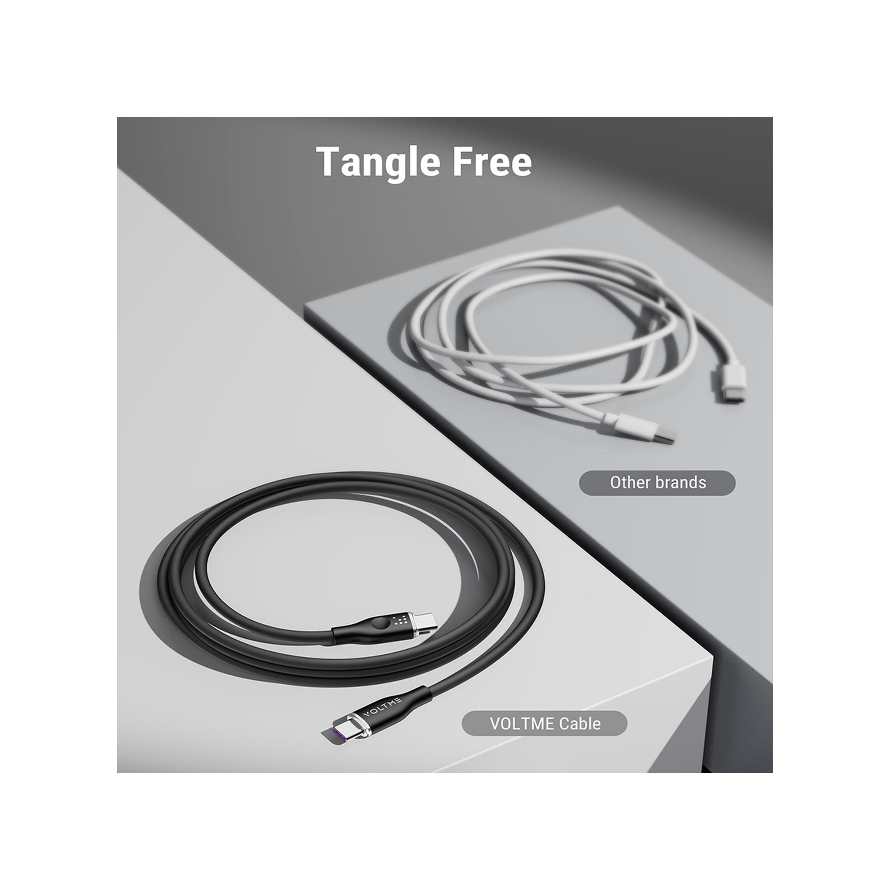 Voltme Moss Series Cable USB-C To USB-C 1.8m 100W - Black-electronics-accessories-mobileaccesories-image-3