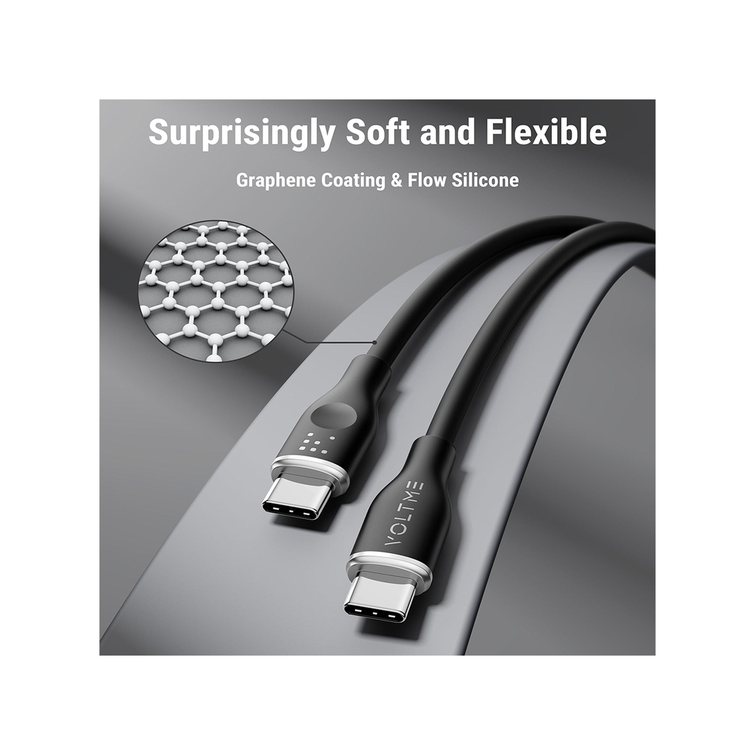 Voltme Moss Series Cable USB-C To USB-C 1m 60W - Black-electronics-accessories-mobileaccesories-image-5