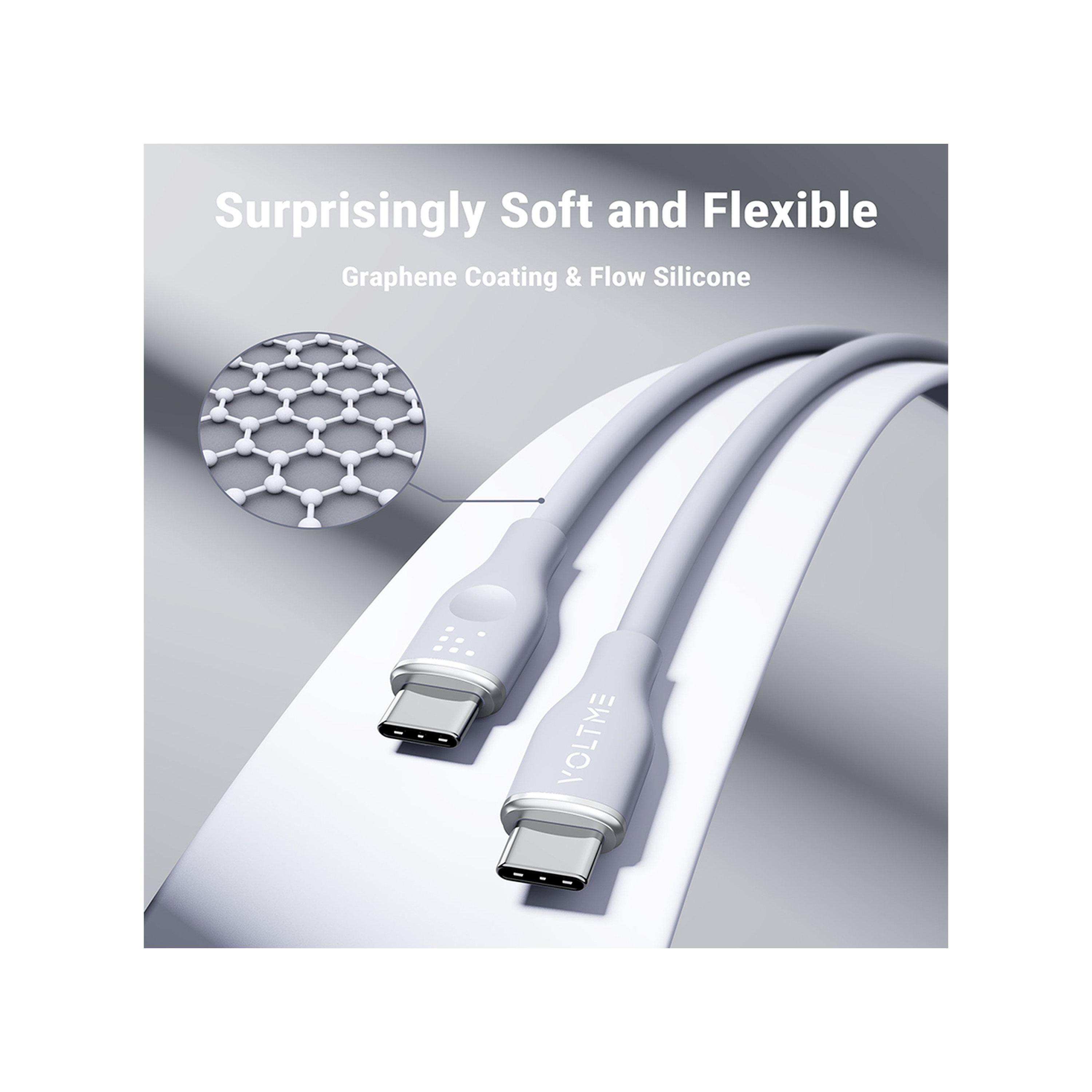 Voltme Moss Series Cable USB-C To USB-C 1m 60W - Grey-electronics-accessories-mobileaccesories-image-5