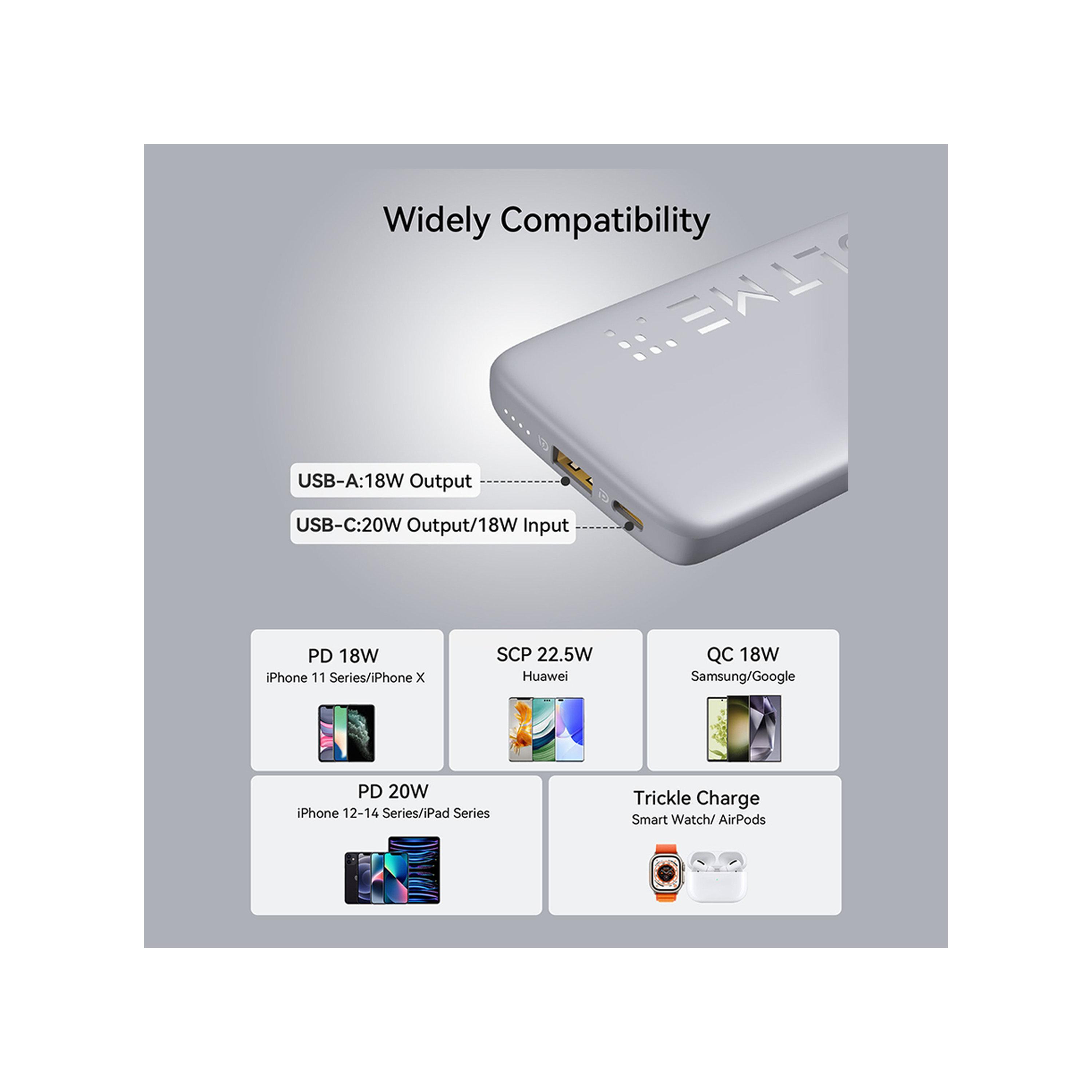 Voltme Power Bank Hypercore USB-C and USB Ports 10000mAh 22.5W - Grey-electronics-portabledevices-image-2