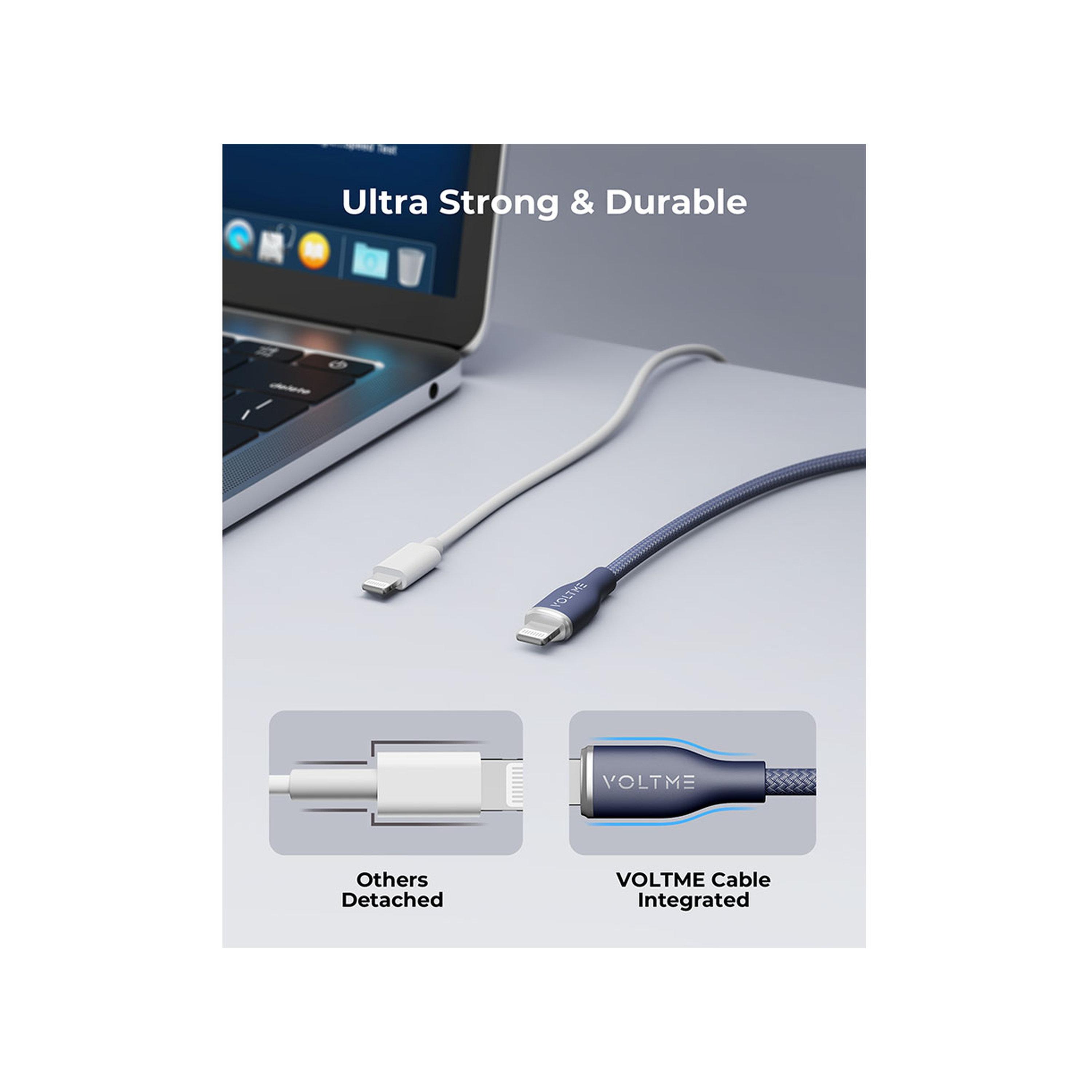 Voltme Rugg Series Nylon Cable USB-C To Lightning 2m 30W - Blue-electronics-accessories-mobileaccesories-image-5