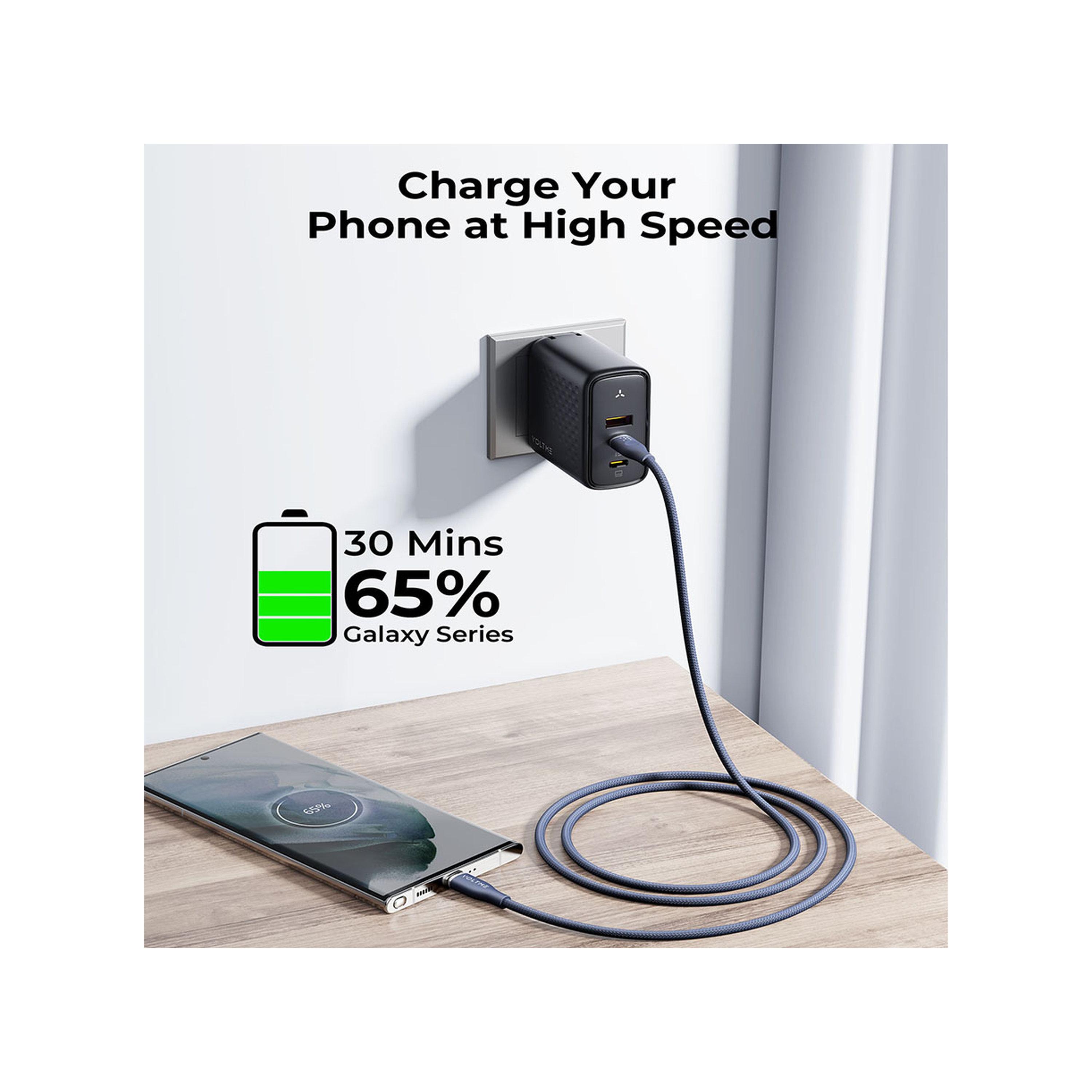 Voltme Rugg Series Nylon Cable USB-C To USB-C 1.8m 60W - Blue-electronics-accessories-mobileaccesories-image-2