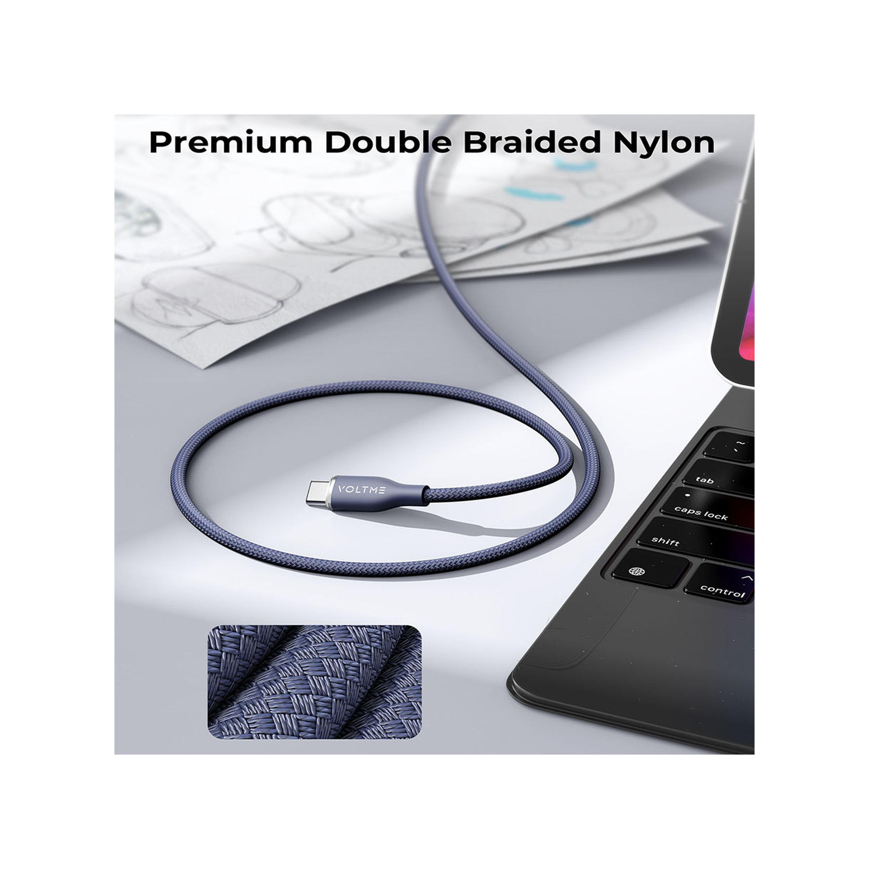 Voltme Rugg Series Nylon Cable USB-C To USB-C 1.8m 60W - Blue-electronics-accessories-mobileaccesories-image-5