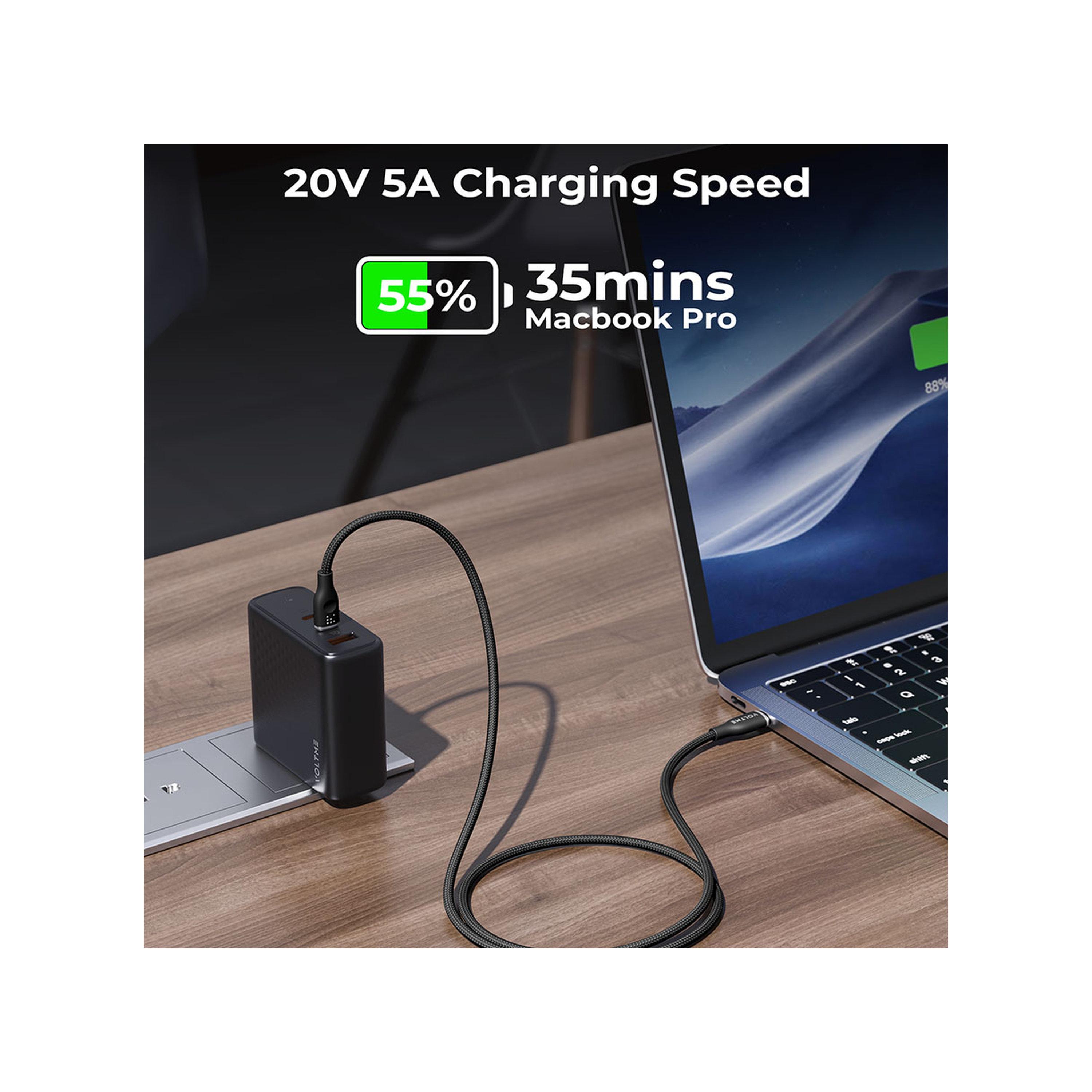 Voltme Rugg Series Nylon Cable USB-C To USB-C 1m 100W - Black-electronics-accessories-mobileaccesories-image-3