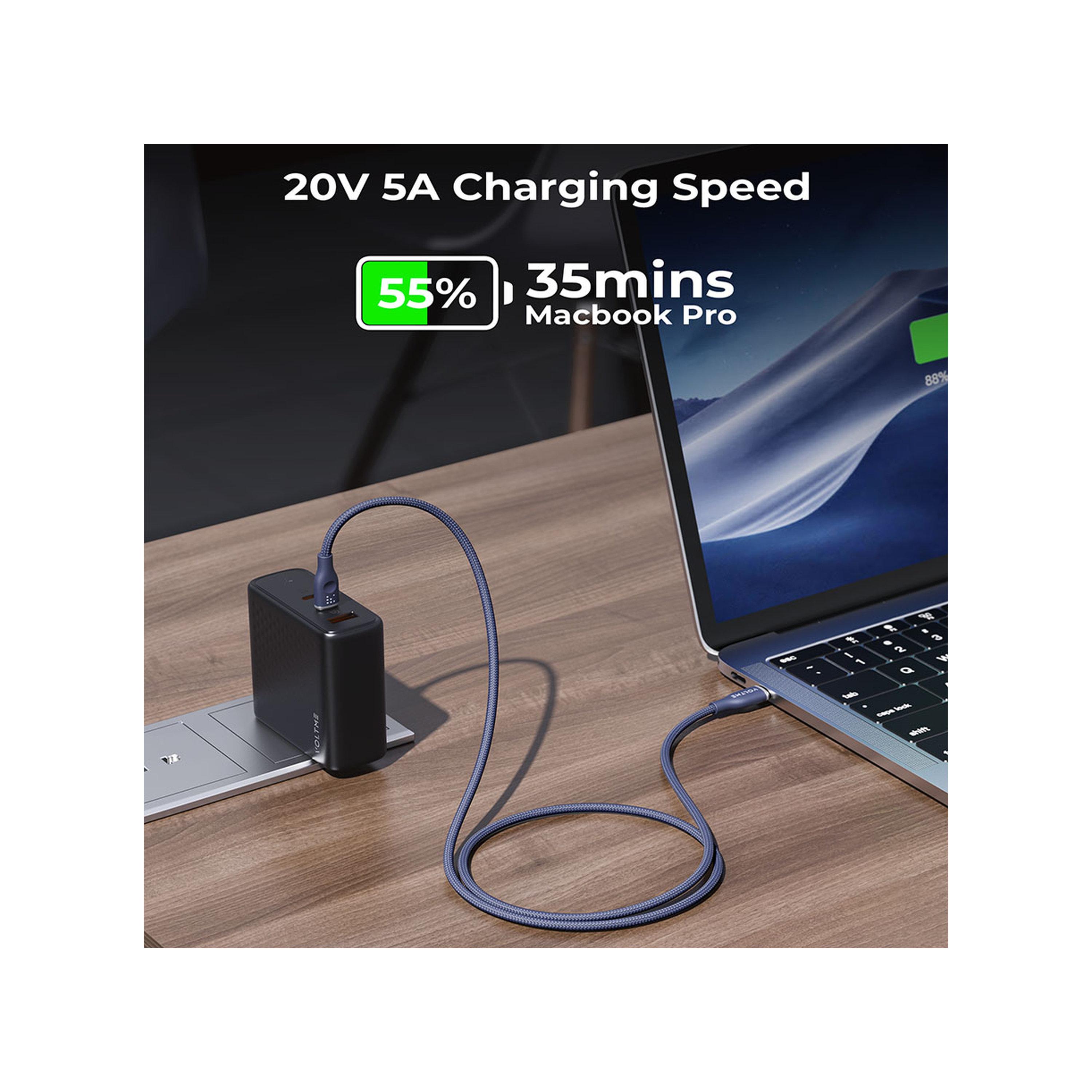 Voltme Rugg Series Nylon Cable USB-C To USB-C 1m 100W - Blue-electronics-accessories-mobileaccesories-image-5
