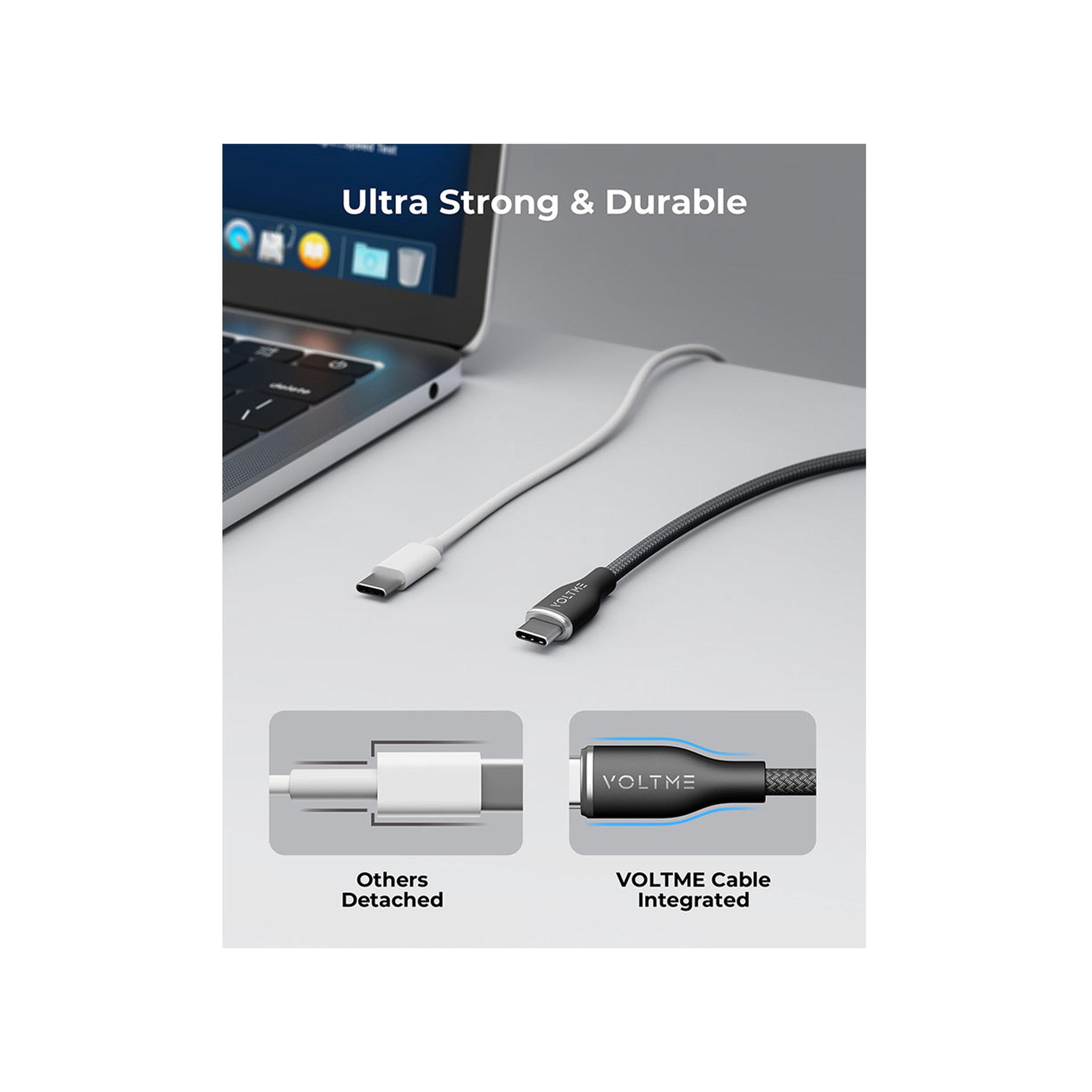 Voltme Rugg Series Nylon Cable USB-C To USB-C 1m 60W - Black-electronics-accessories-mobileaccesories-image-4
