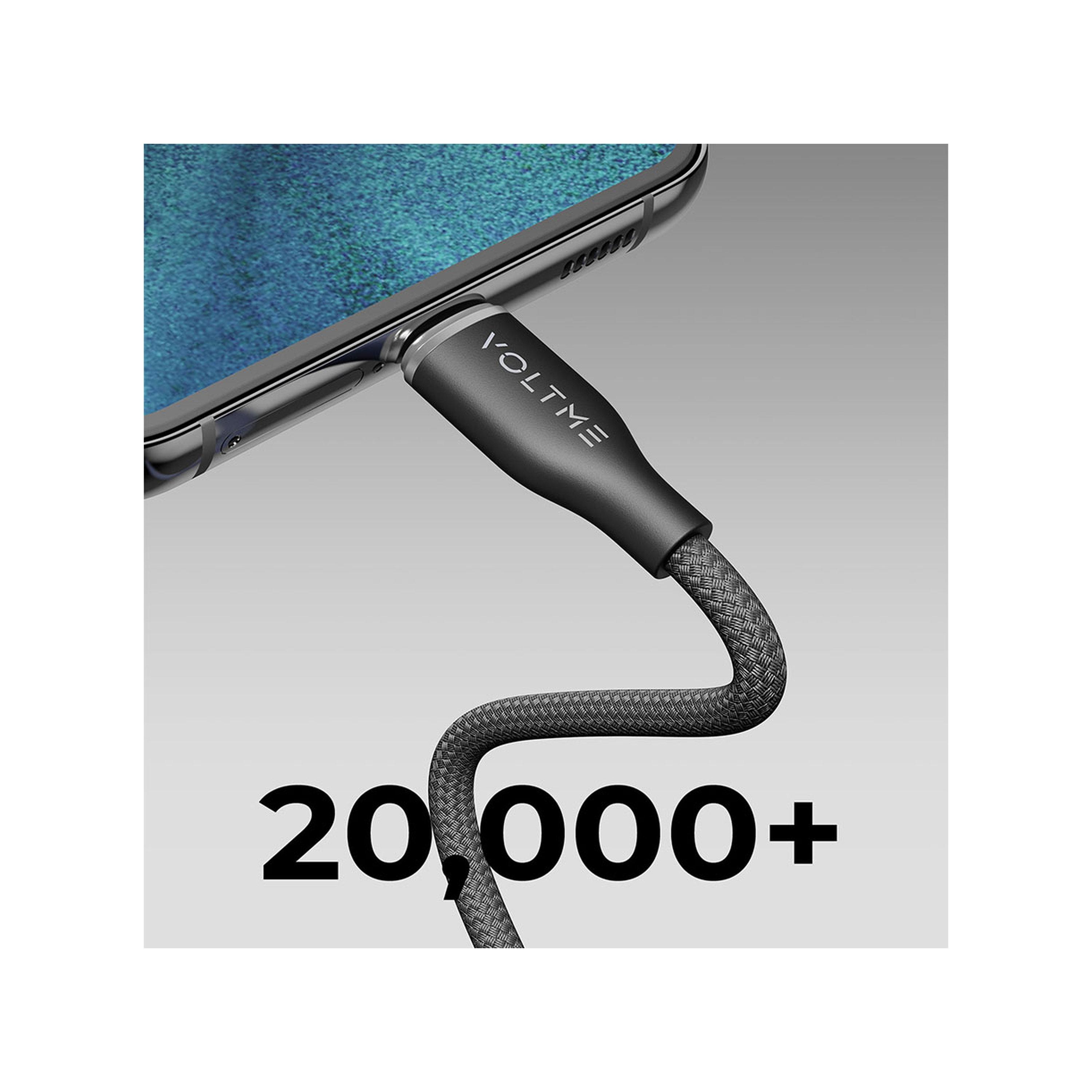 Voltme Rugg Series Nylon Cable USB-C To USB-C 1m 60W - Black-electronics-accessories-mobileaccesories-image-5