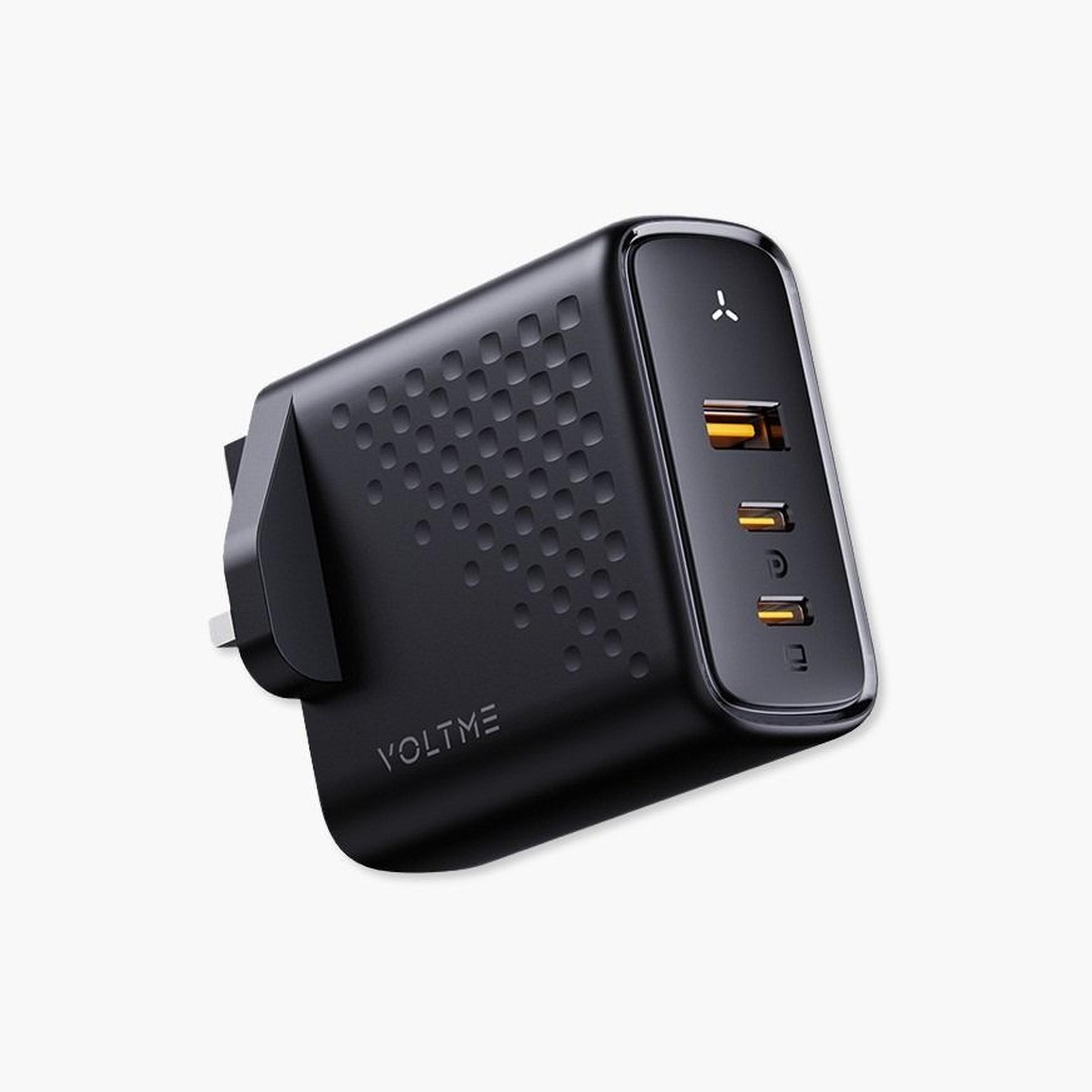 Voltme Wall Charger Revo 2-USB-C and USB 100W - Black-electronics-accessories-mobileaccesories-image-1