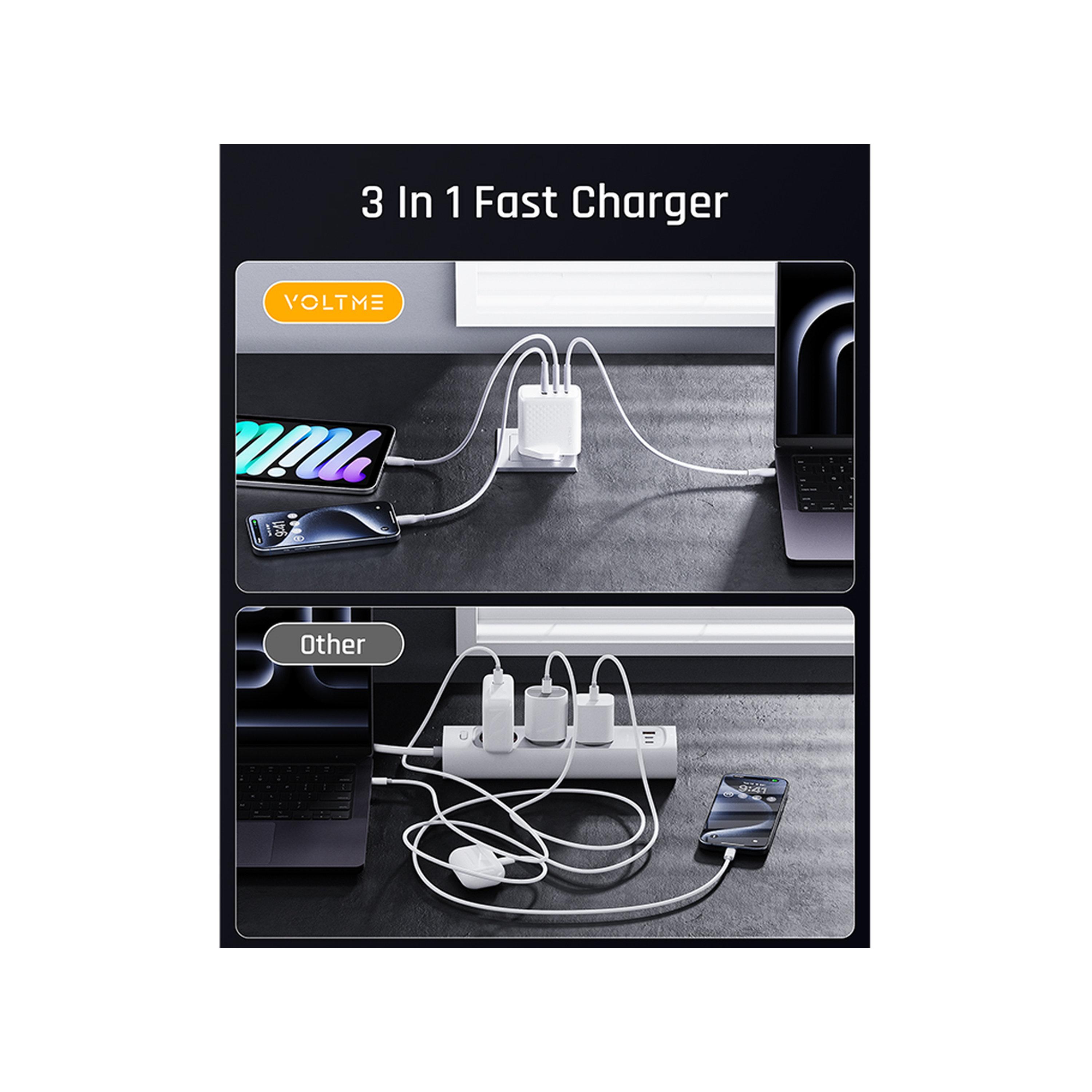 Voltme Wall Charger Revo 2-USB-C and USB 100W - White-electronics-accessories-mobileaccesories-image-5