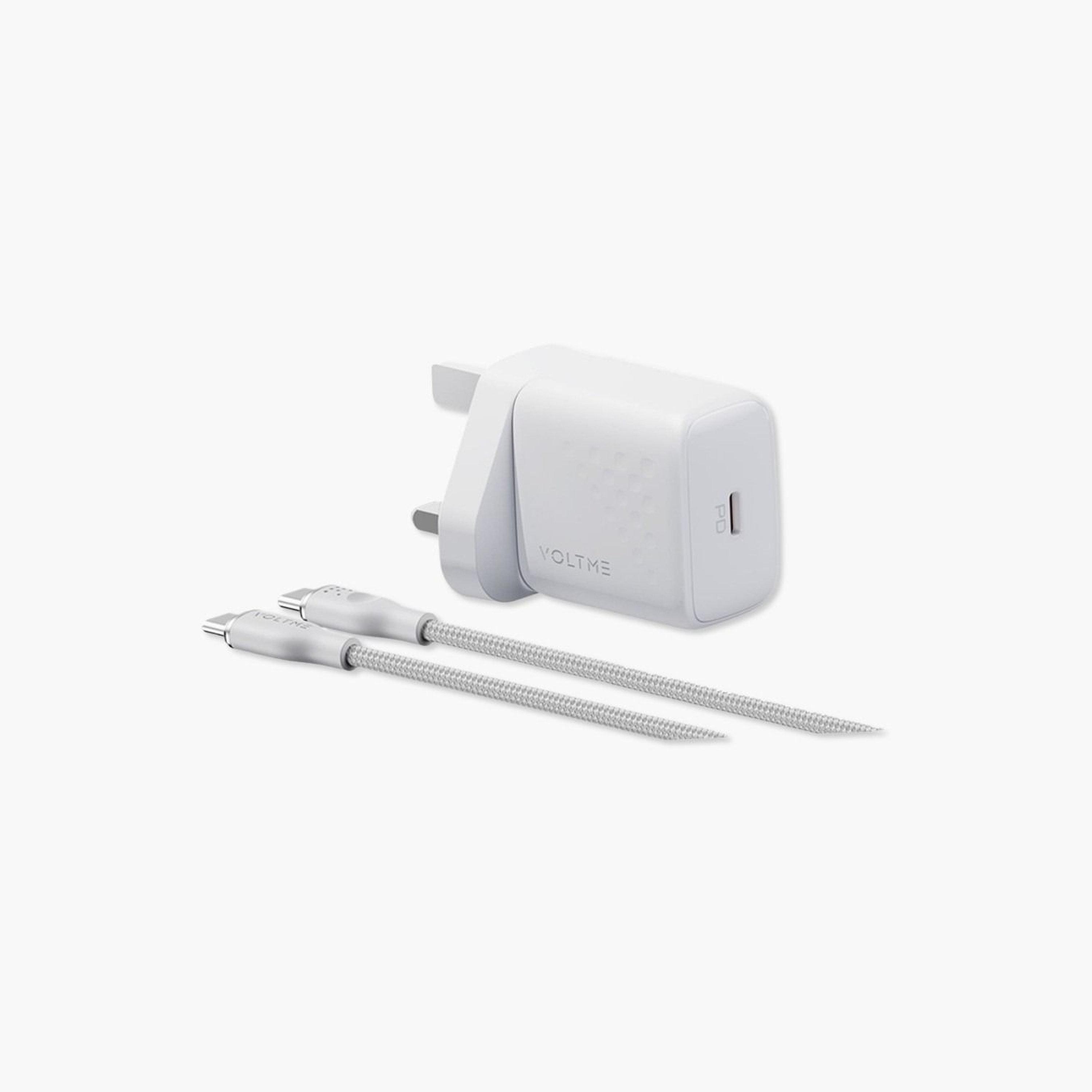 Voltme Wall Charger Revo Lite USB-C 30W With Cable - White-electronics-accessories-mobileaccesories-image-1