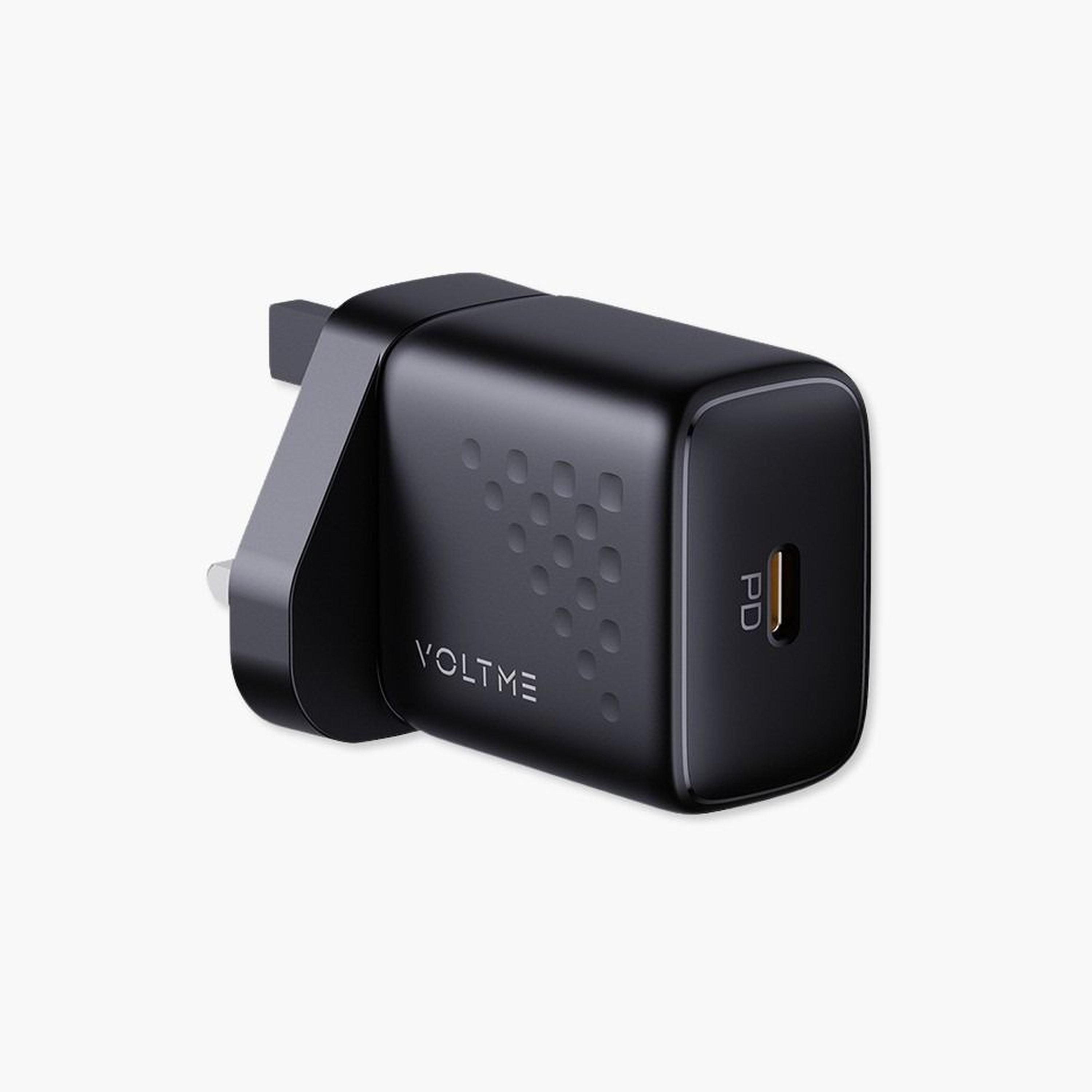 Voltme Wall Charger Revo Lite USB-C Port 20W - Black-electronics-accessories-mobileaccesories-image-1