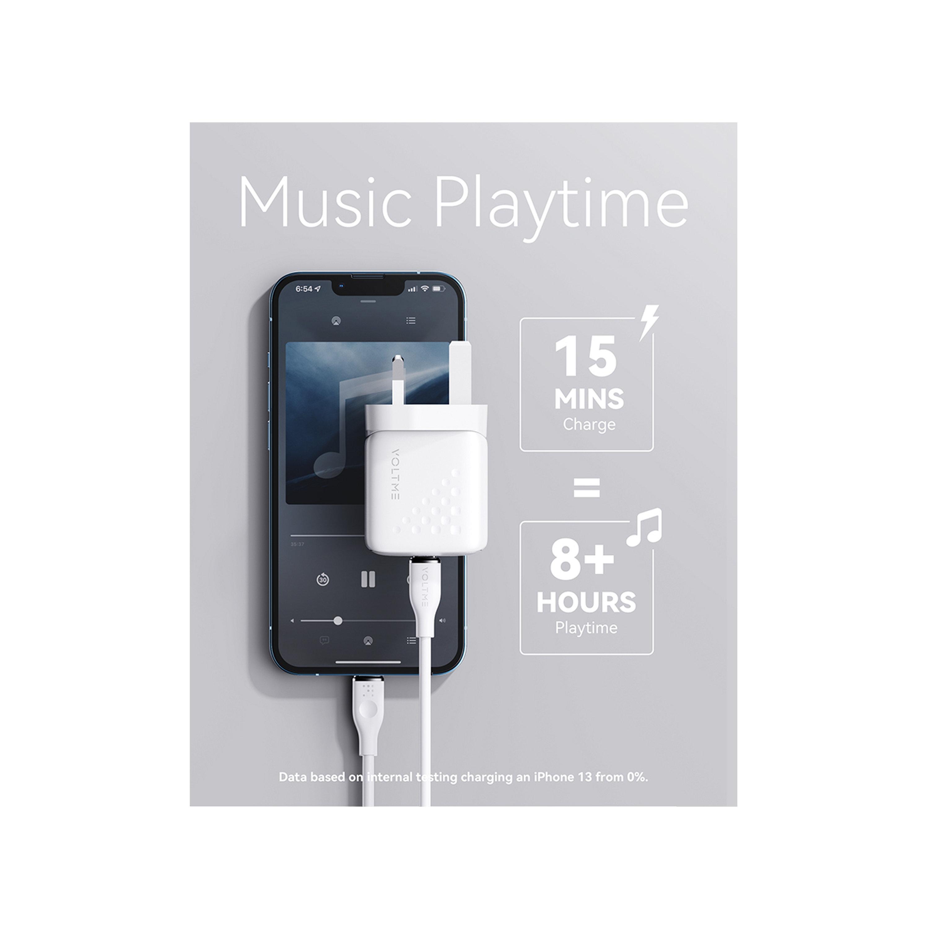 Voltme Wall Charger Revo Lite USB-C Port 20W - White-electronics-accessories-mobileaccesories-image-2