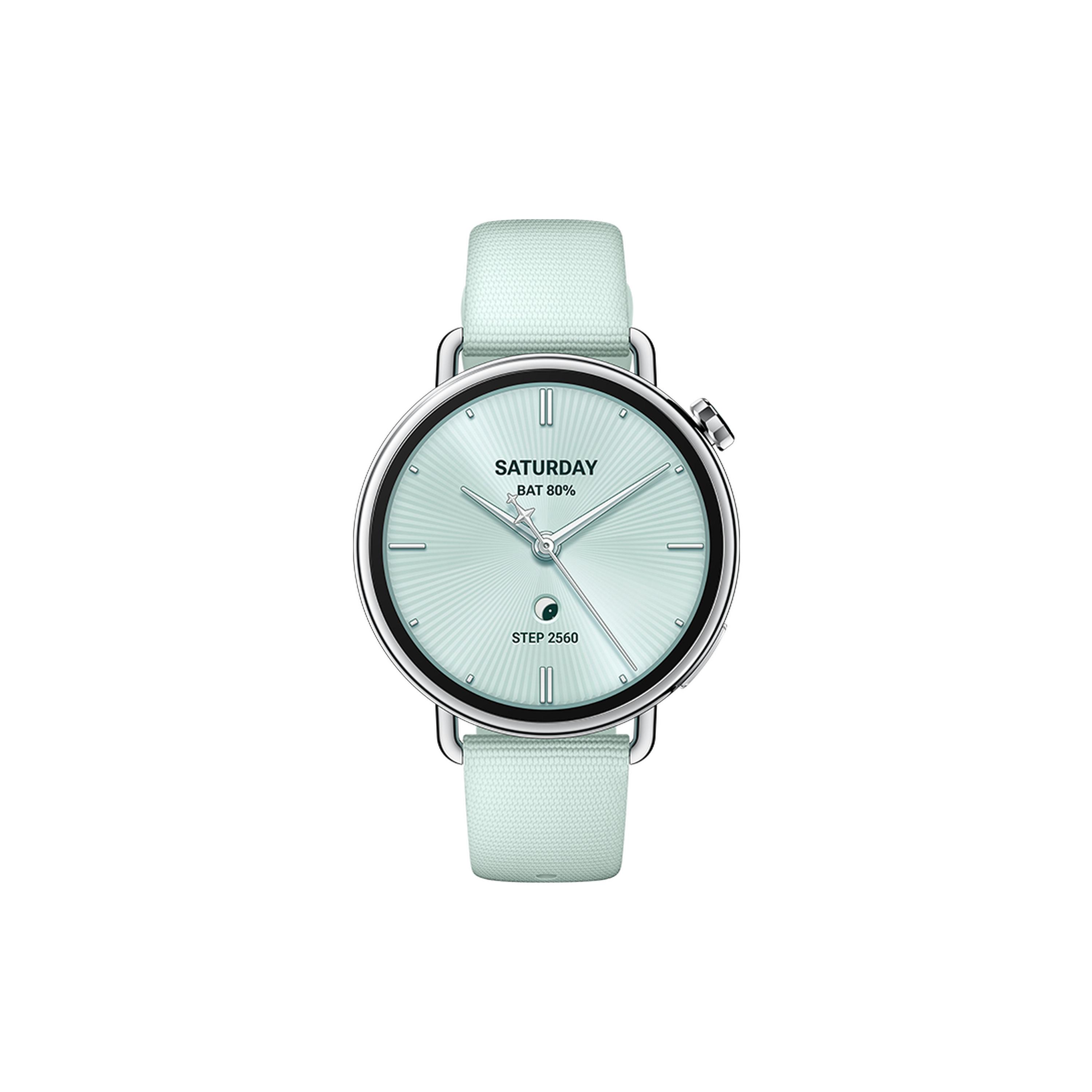 Xiaomi Watch S4 41mm Amoled Battery Life 8 Up to Days Bluetooth 5.4 Fluororubber Strap  5ATM HyperOS 3 Sleep monitoring - Mint Green-electronics-smartwatches-image-2