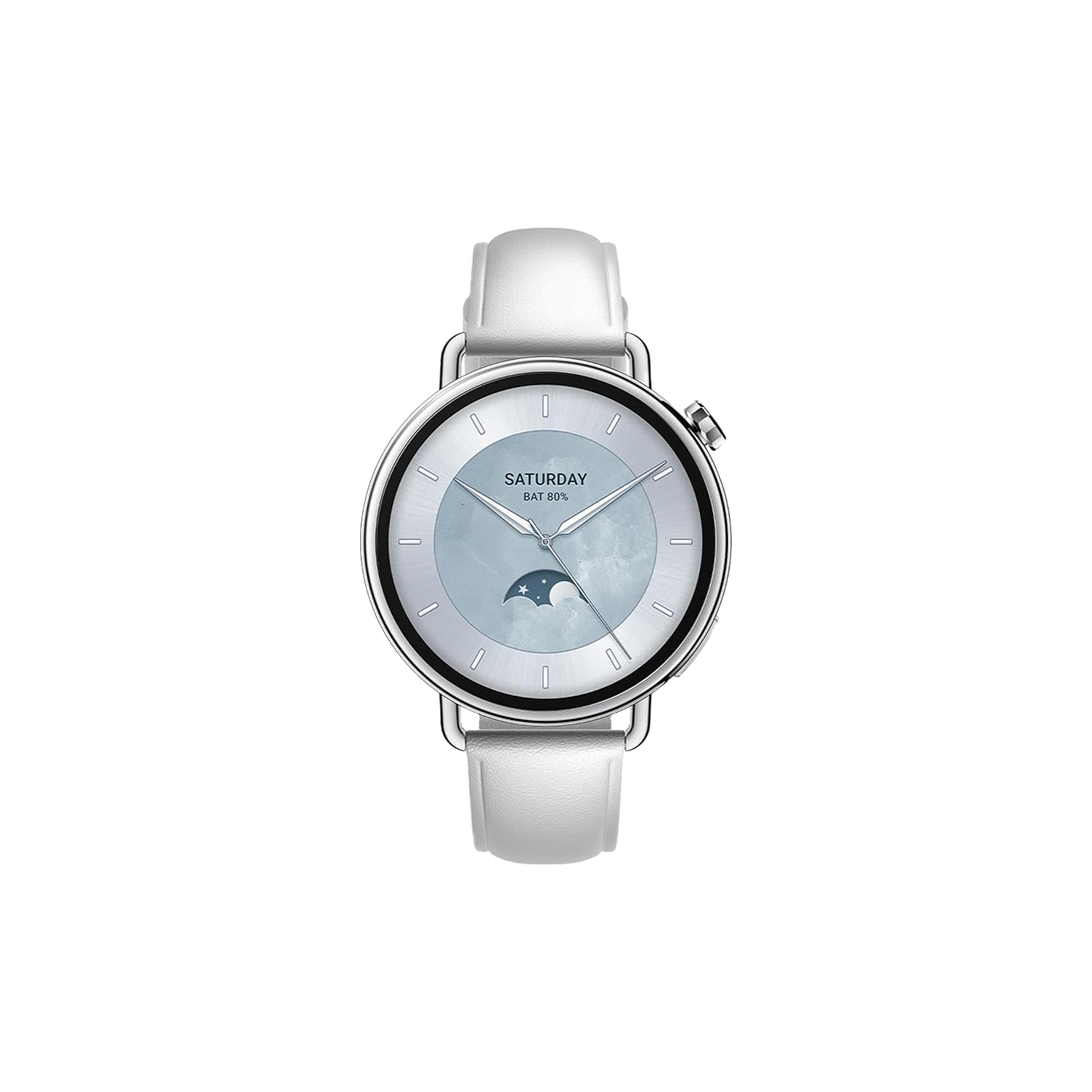 Xiaomi Watch S4 41mm Amoled Battery Life 8 Up to Days Bluetooth 5.4 Leather Strap  5ATM HyperOS 3 Sleep monitoring - White-electronics-smartwatches-image-2