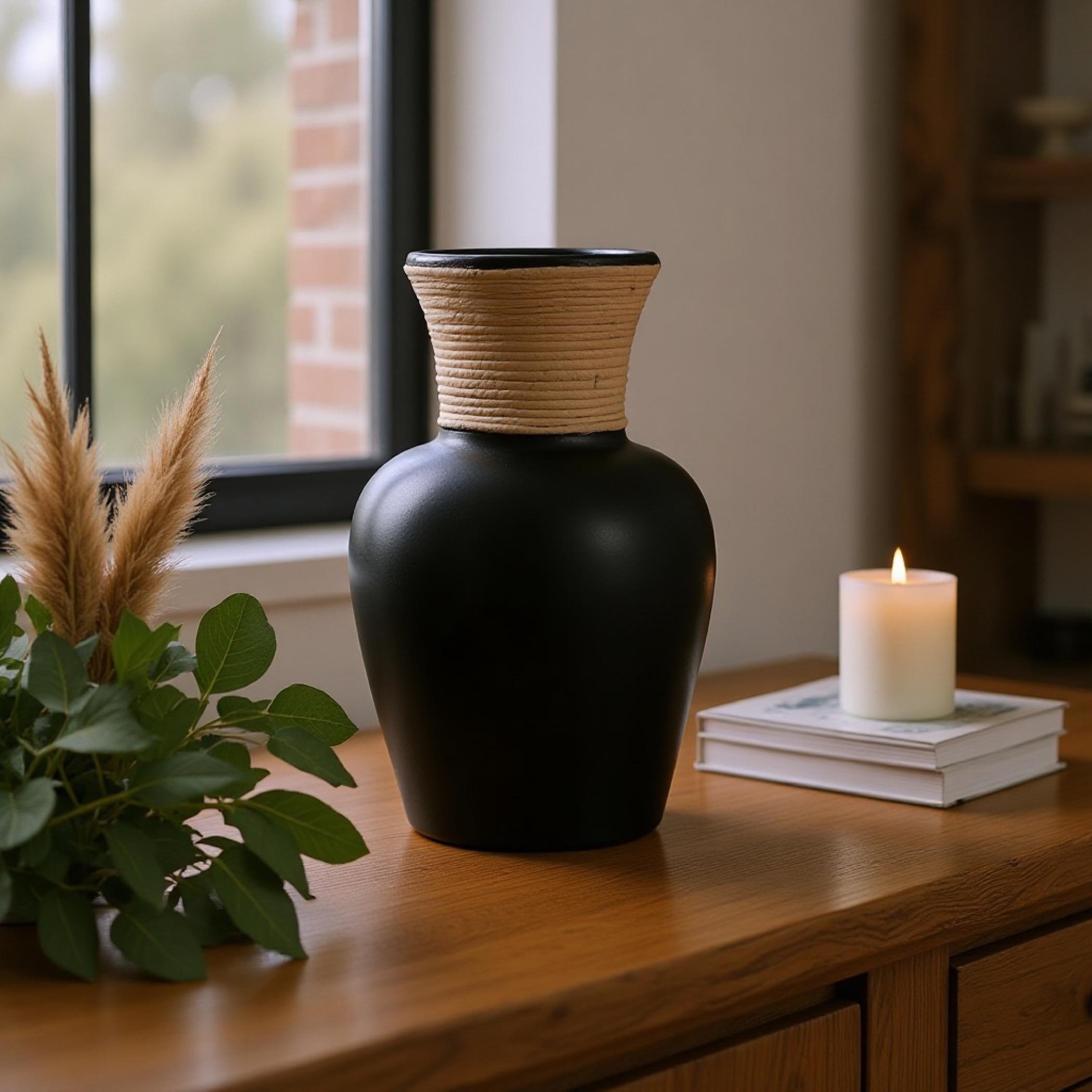 The 8 Senses Living Vanika Terracotta Vase - 30 cm