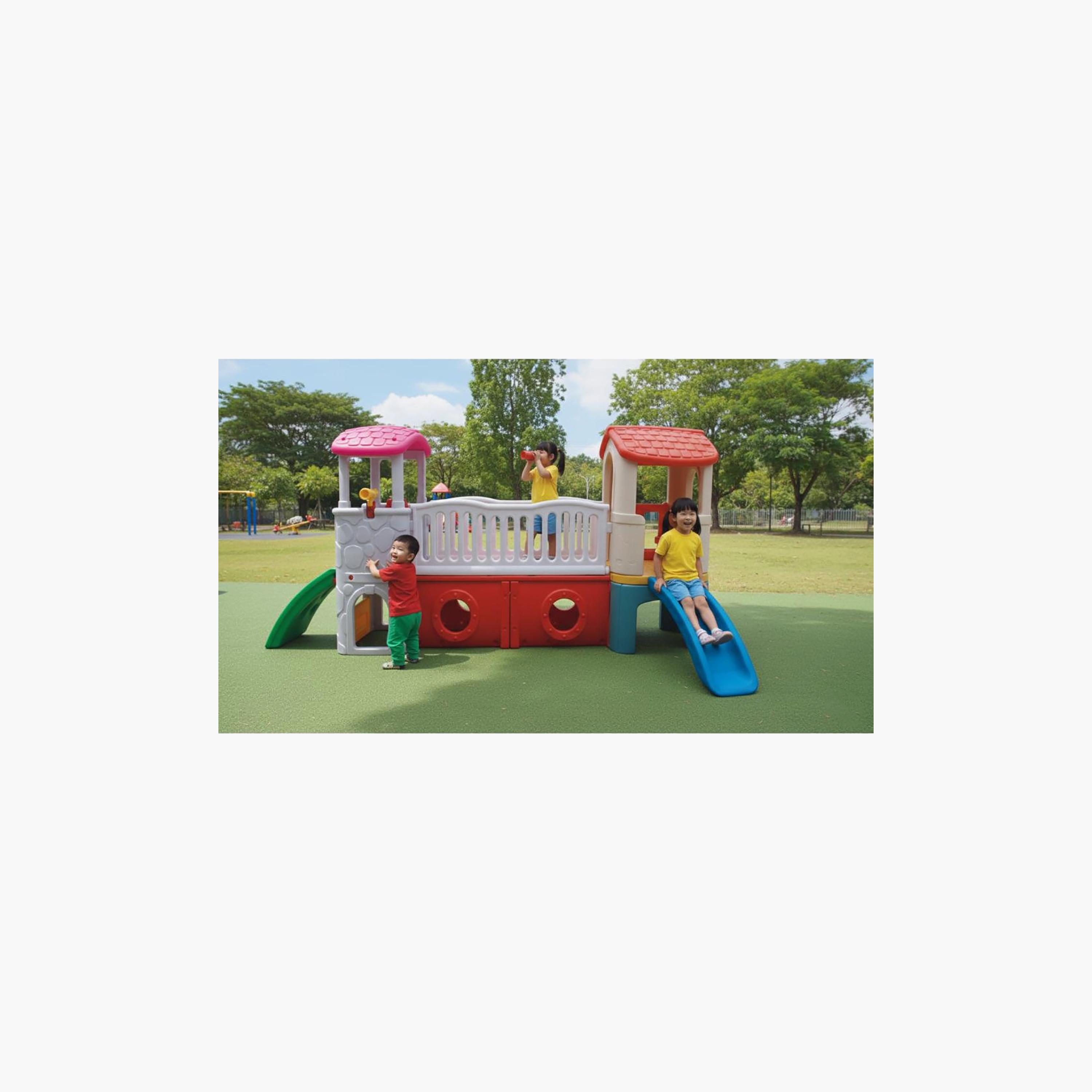 Myts Garden Playhouse with Slide Activity Set-toys-outdoor-playhousesandplayards-image-4
