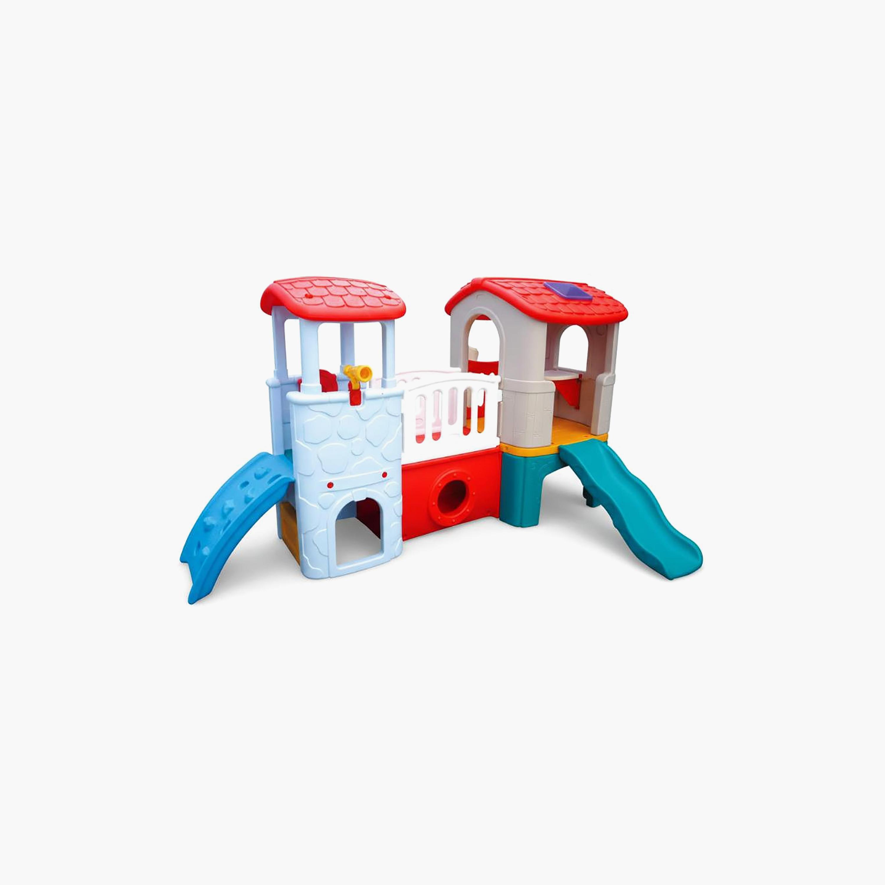 Myts Playhouse with Slide & Bridge Activity Set-toys-outdoor-playhousesandplayards-image-1