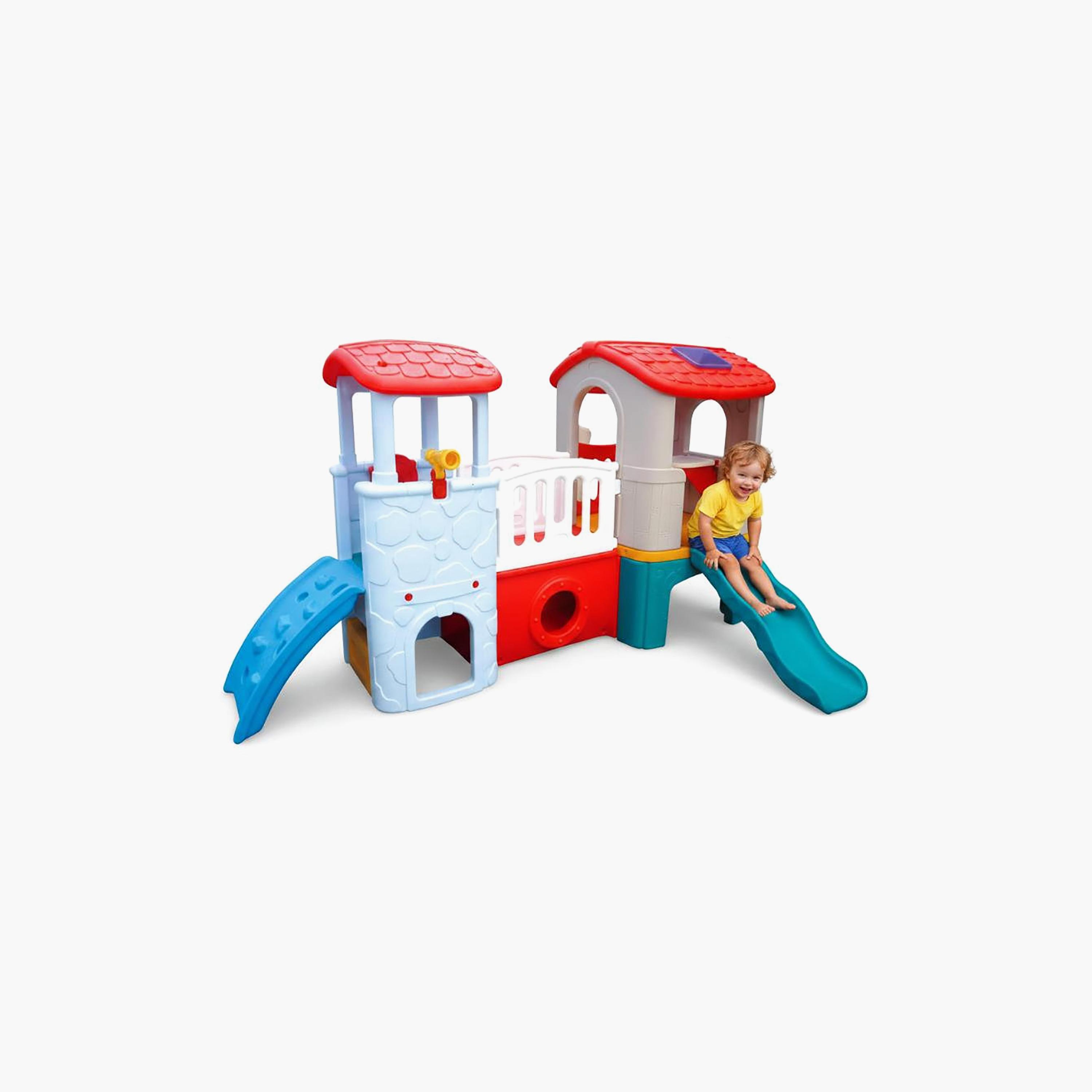 Myts Playhouse with Slide & Bridge Activity Set-toys-outdoor-playhousesandplayards-image-2