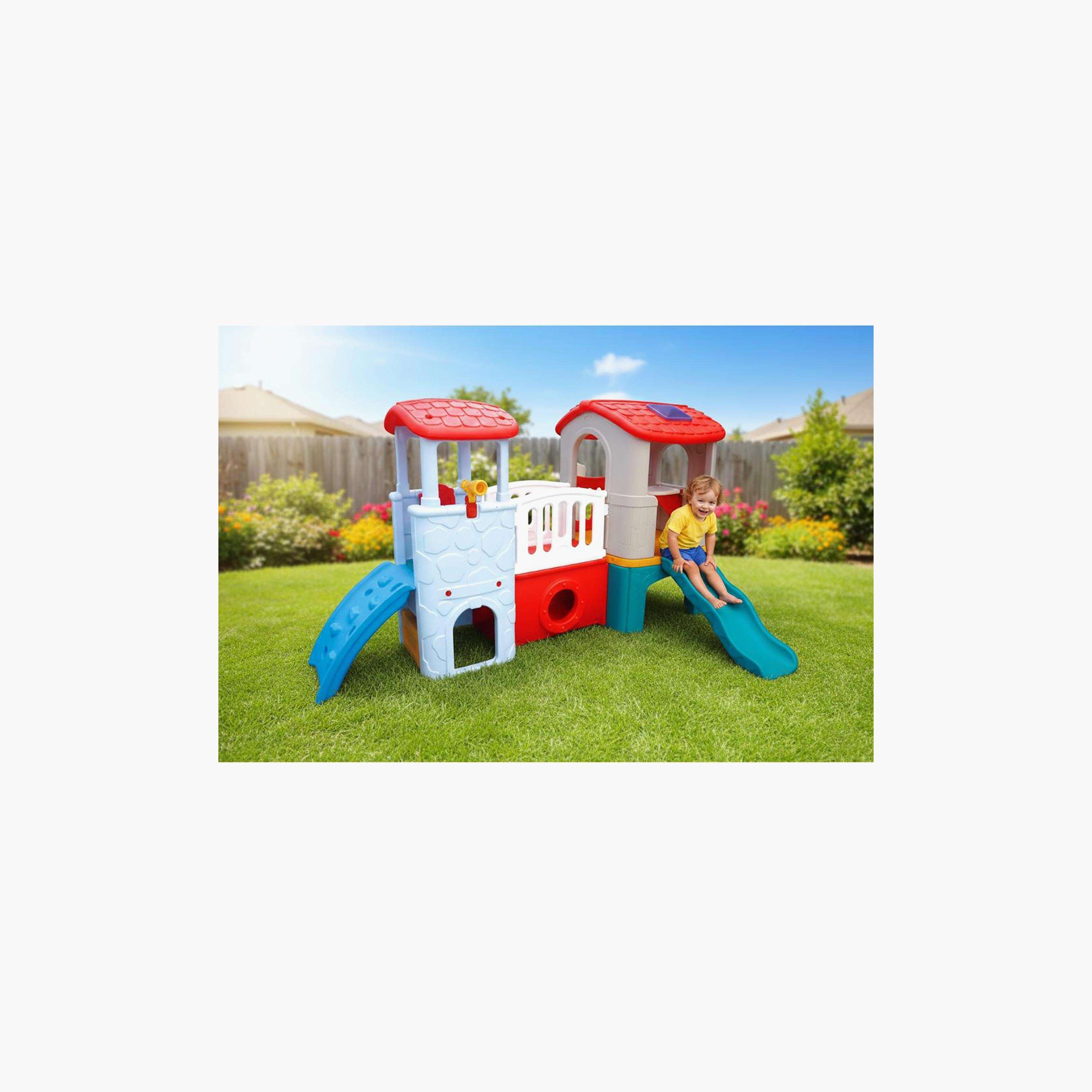 Myts Playhouse with Slide & Bridge Activity Set-toys-outdoor-playhousesandplayards-image-3
