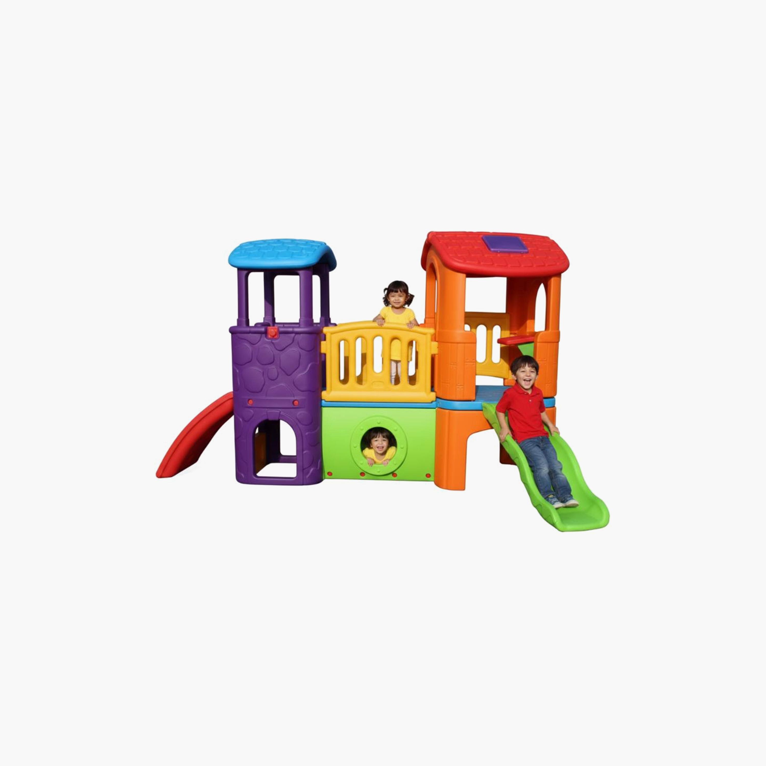 Myts Outdoor Playhouse with Slide Activity Set-toys-outdoor-playhousesandplayards-image-3