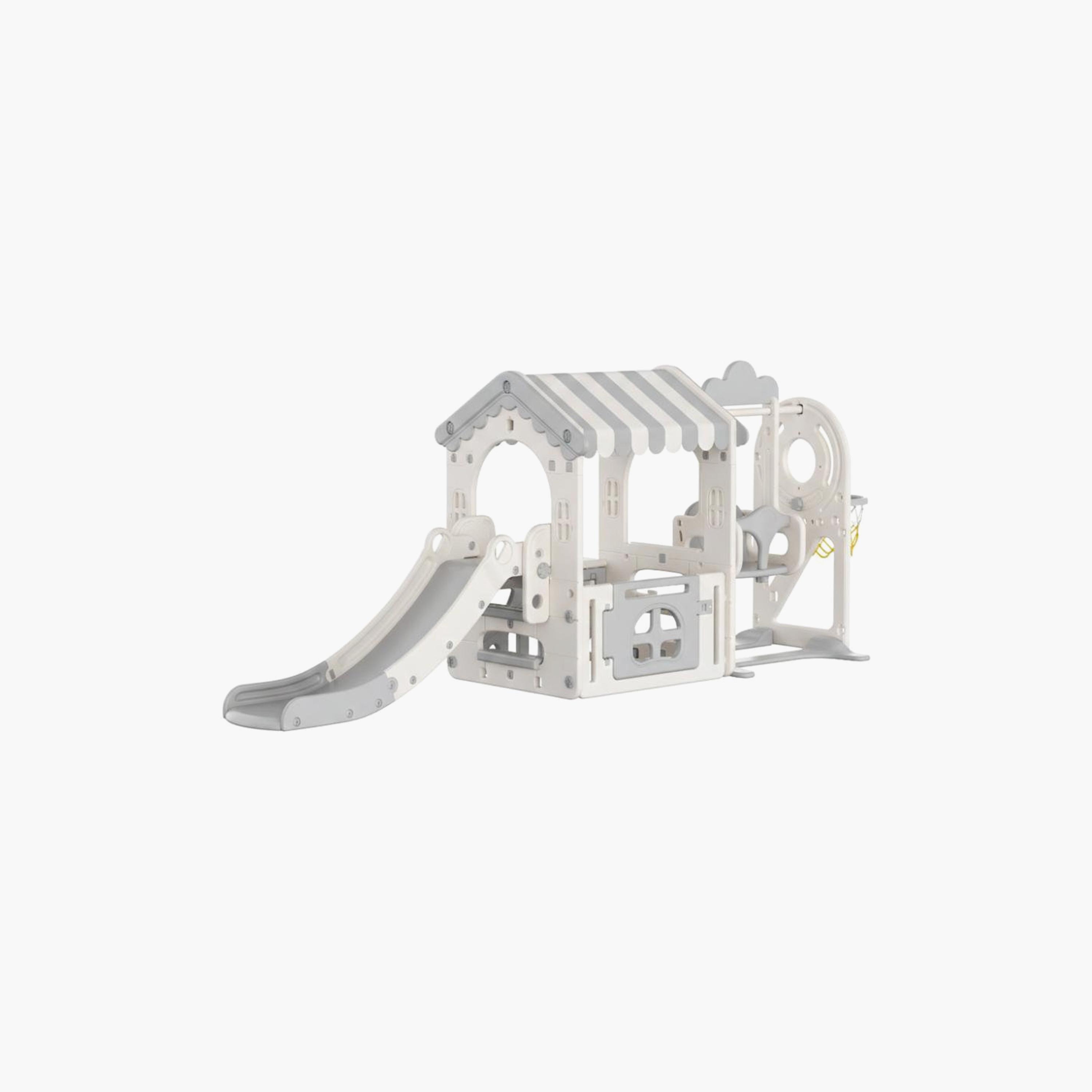 مجموعة ألعاب بيت اللعب المودرن مع زحليقة وأرجوحة من مايتس-toys-outdoor-playhousesandplayards-image-1
