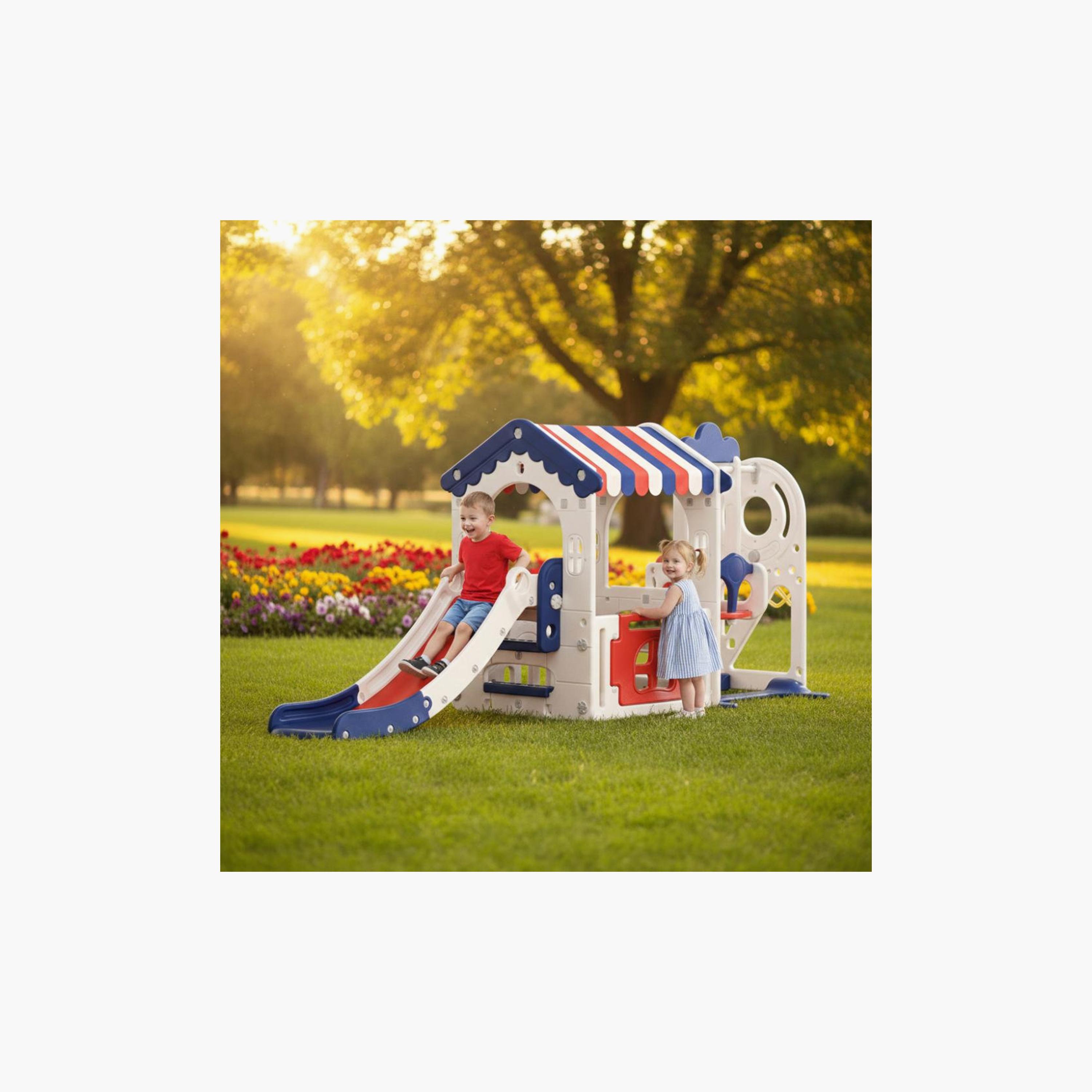 Myts Indoor Playhouse with Slide & Swing Activity Set-toys-outdoor-playhousesandplayards-image-3