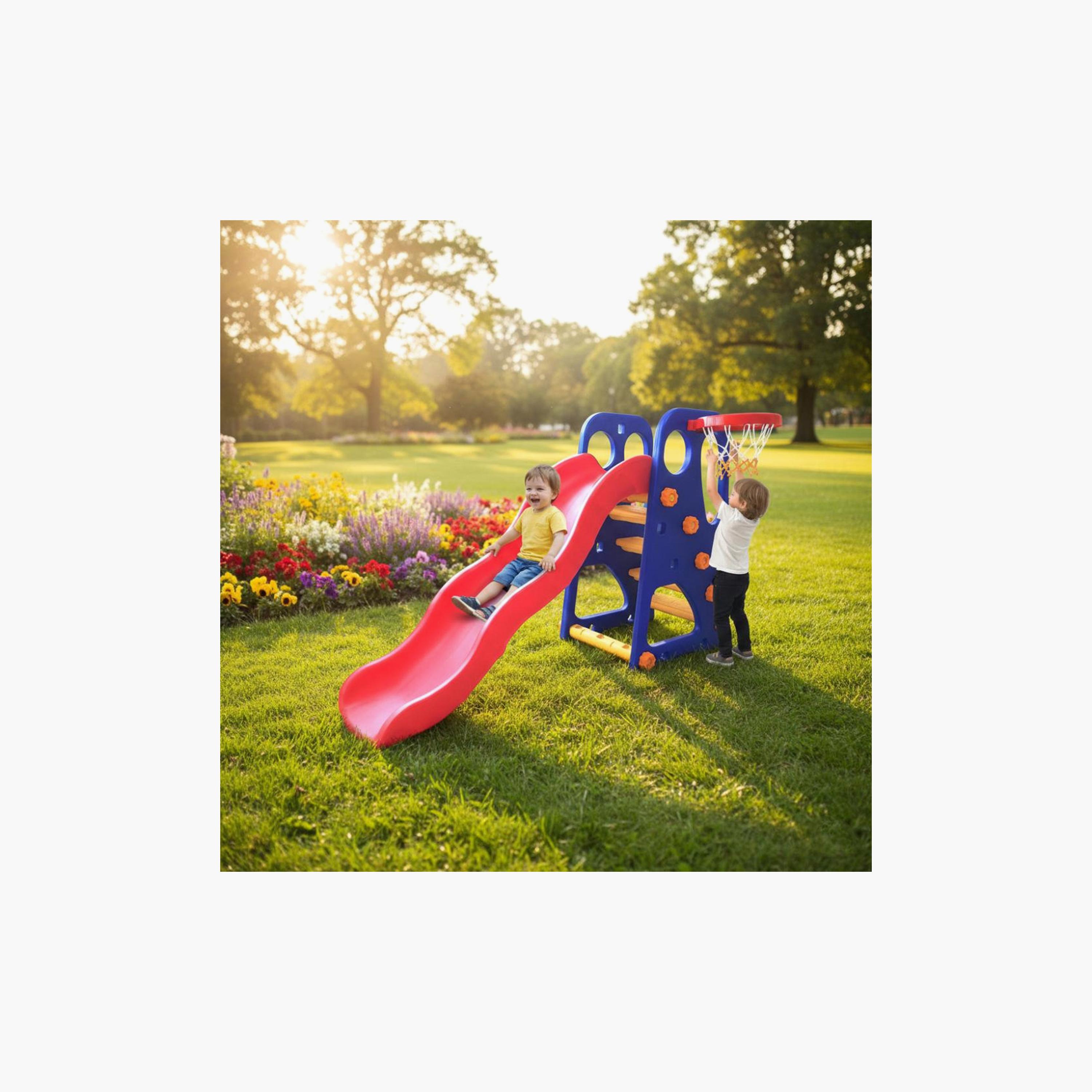مجموعة ألعاب بيت اللعب الخارجي مع زحليقة وتسلّق من مايتس-toys-outdoor-slidesandswings-image-6