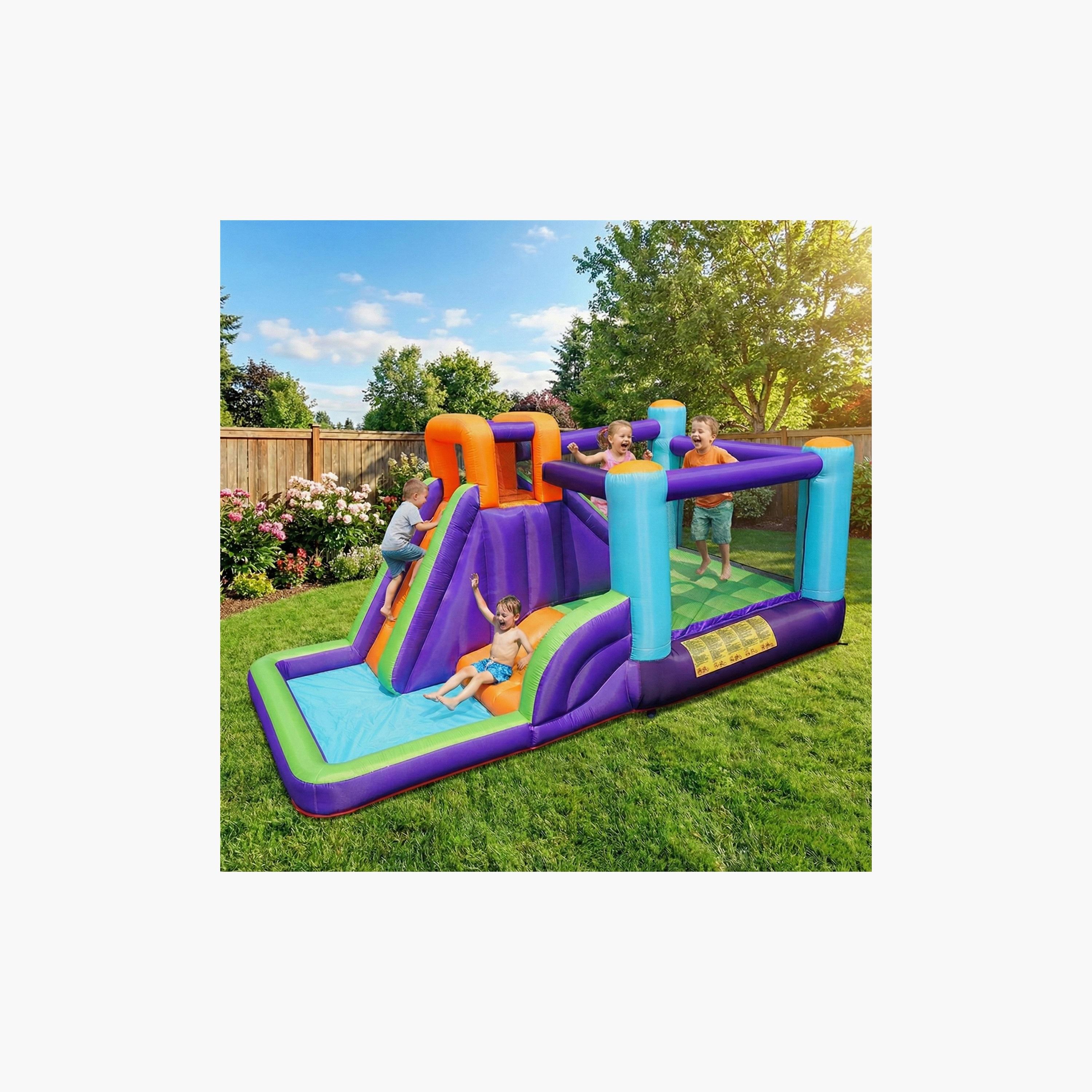 Myts Large Inflatable Bouncy Castle with Slide Playset-toys-outdoor-sports-image-4