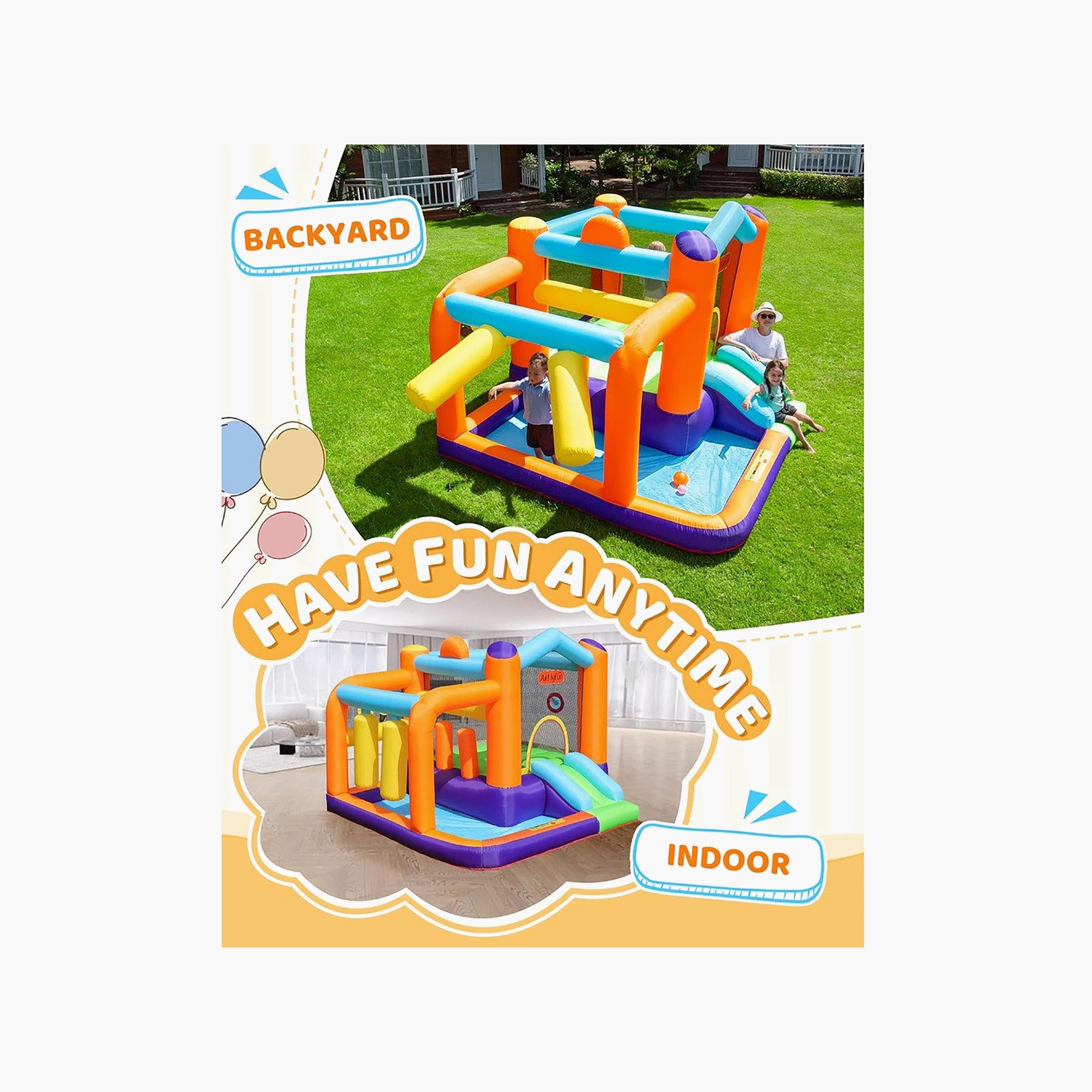 Myts Inflatable Bounce House with Obstacle Playset-toys-outdoor-sports-image-4