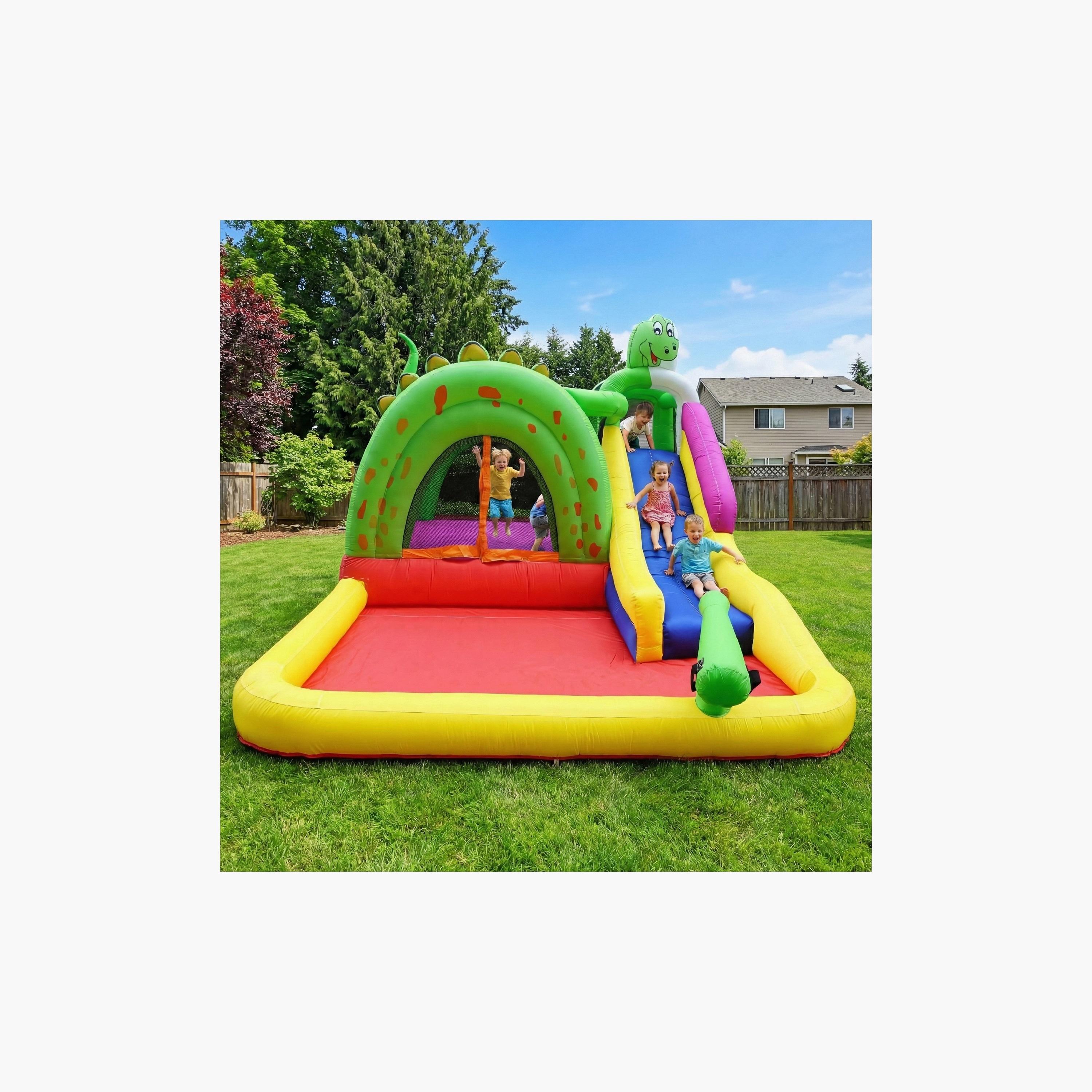 قلعة نطاطة "ثيم" قابلة للنفخ مع زحليقة مائية من مايتس-toys-outdoor-sports-image-3