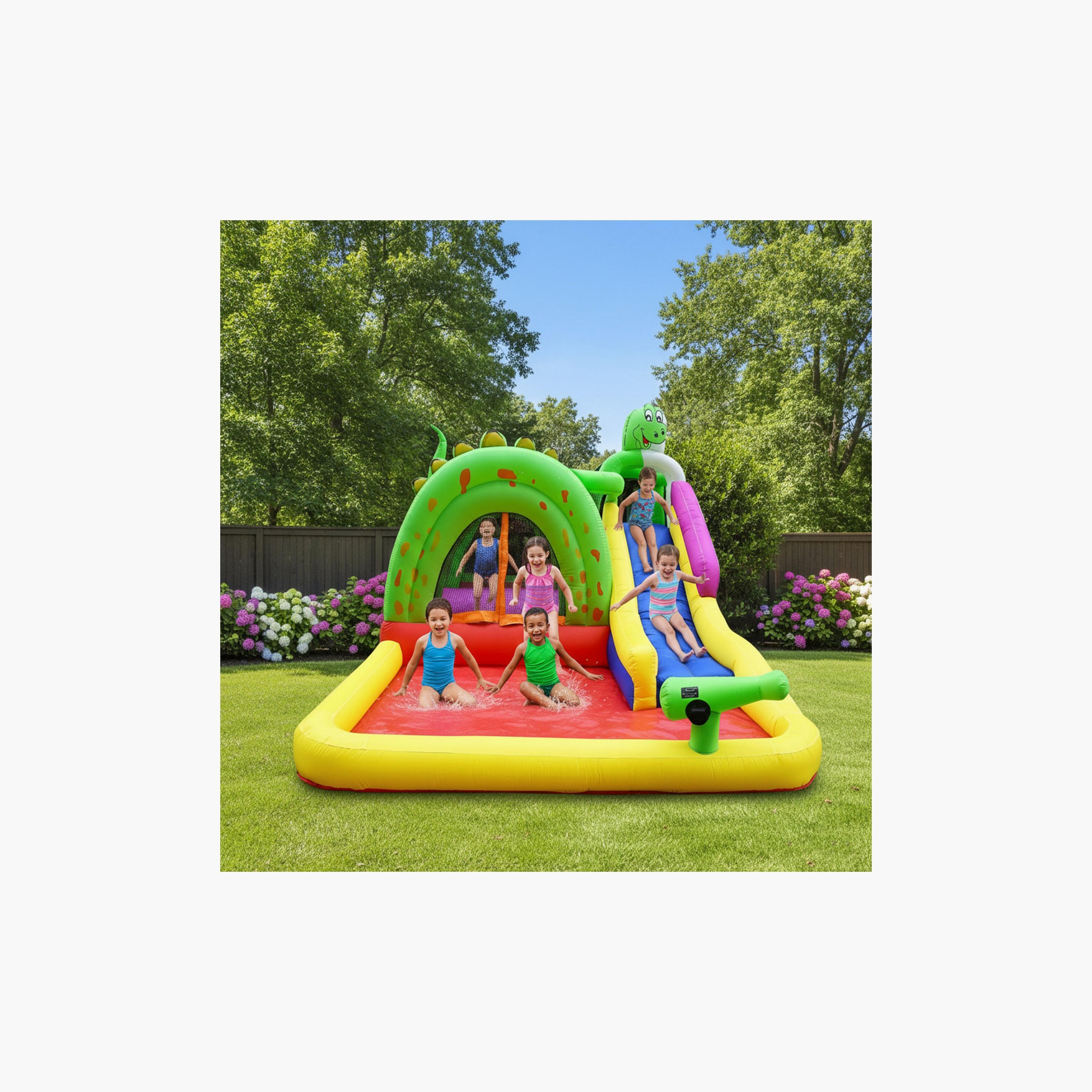 قلعة نطاطة "ثيم" قابلة للنفخ مع زحليقة مائية من مايتس-toys-outdoor-sports-image-4