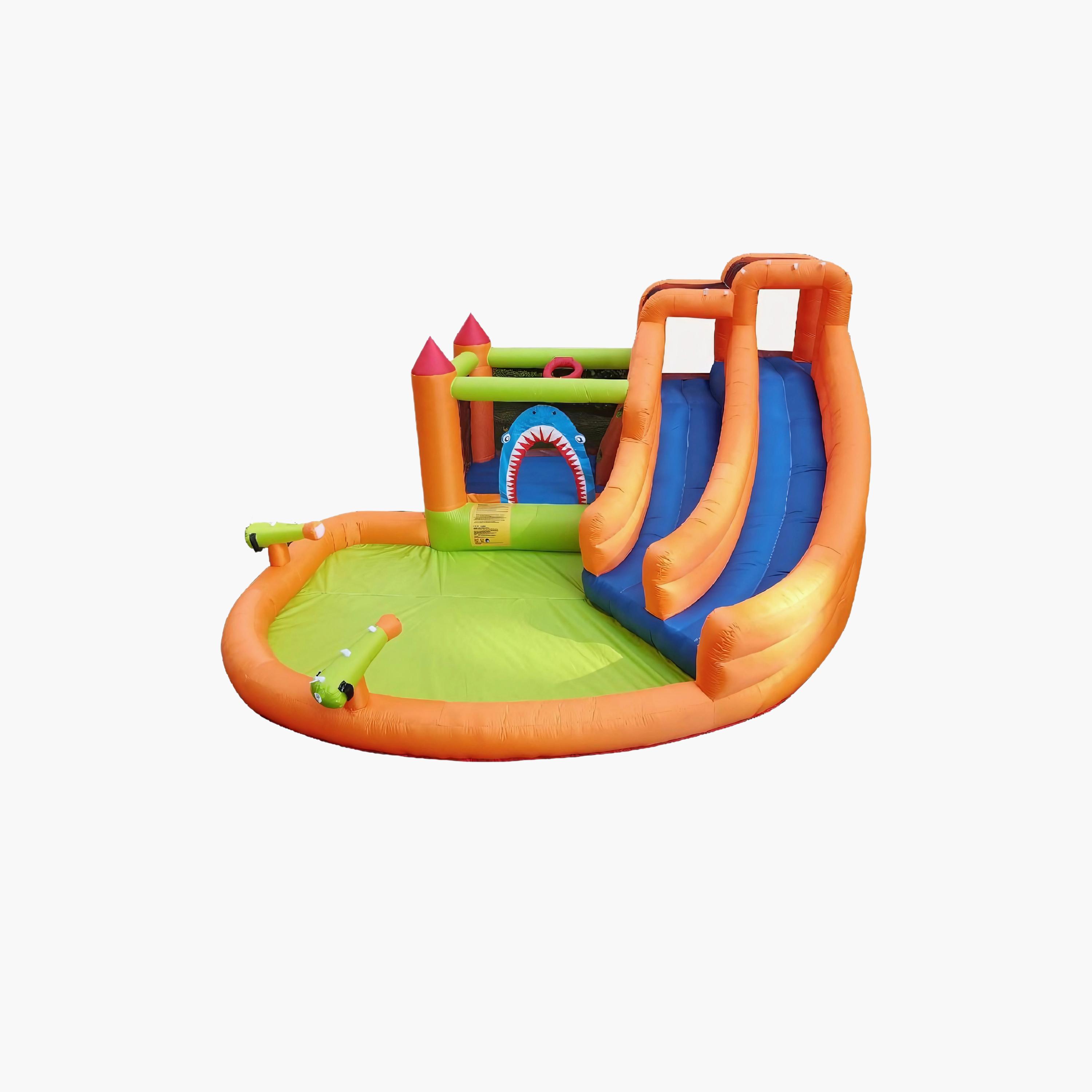 Myts Shark Splash Inflatable Bounce House with Slide Playset-toys-outdoor-sports-image-1