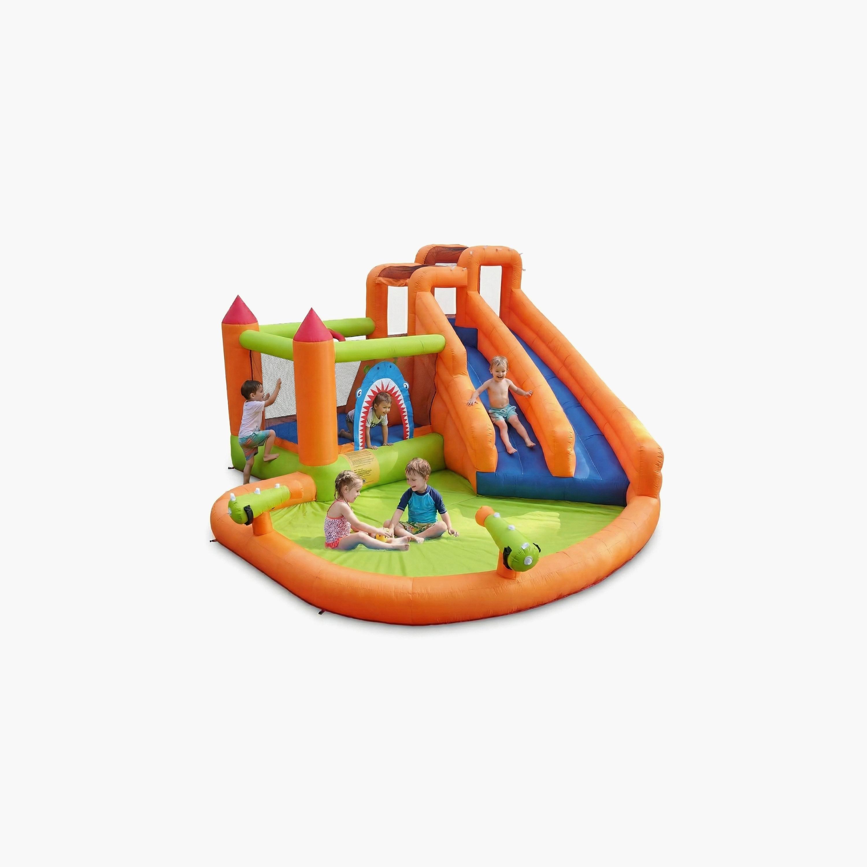 Myts Shark Splash Inflatable Bounce House with Slide Playset-toys-outdoor-sports-image-2