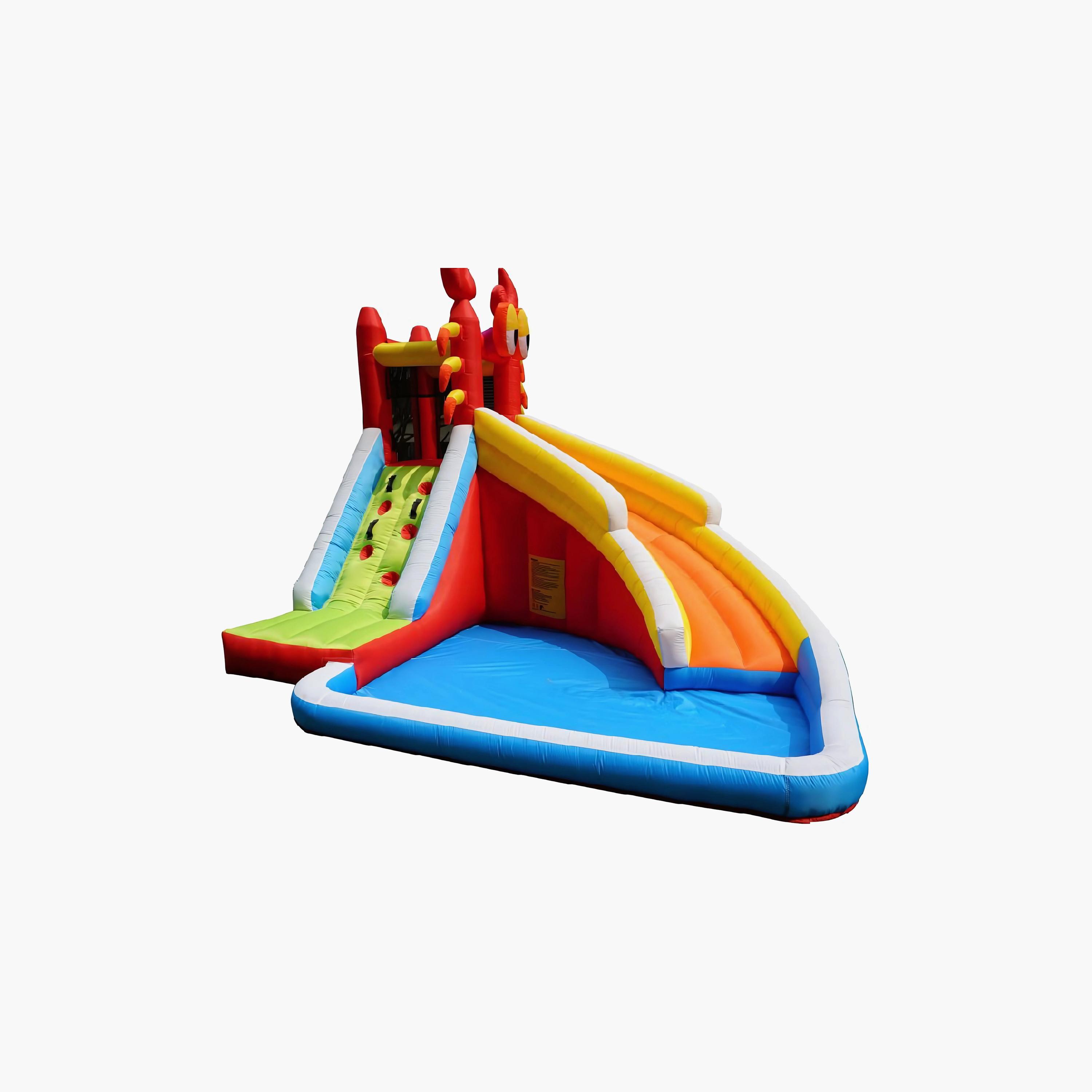 نطاطة "فولكانو ووتر أدفنتشر" قابلة للنفخ مع مجموعة ألعاب زحليقة من مايتس-toys-outdoor-sports-image-1