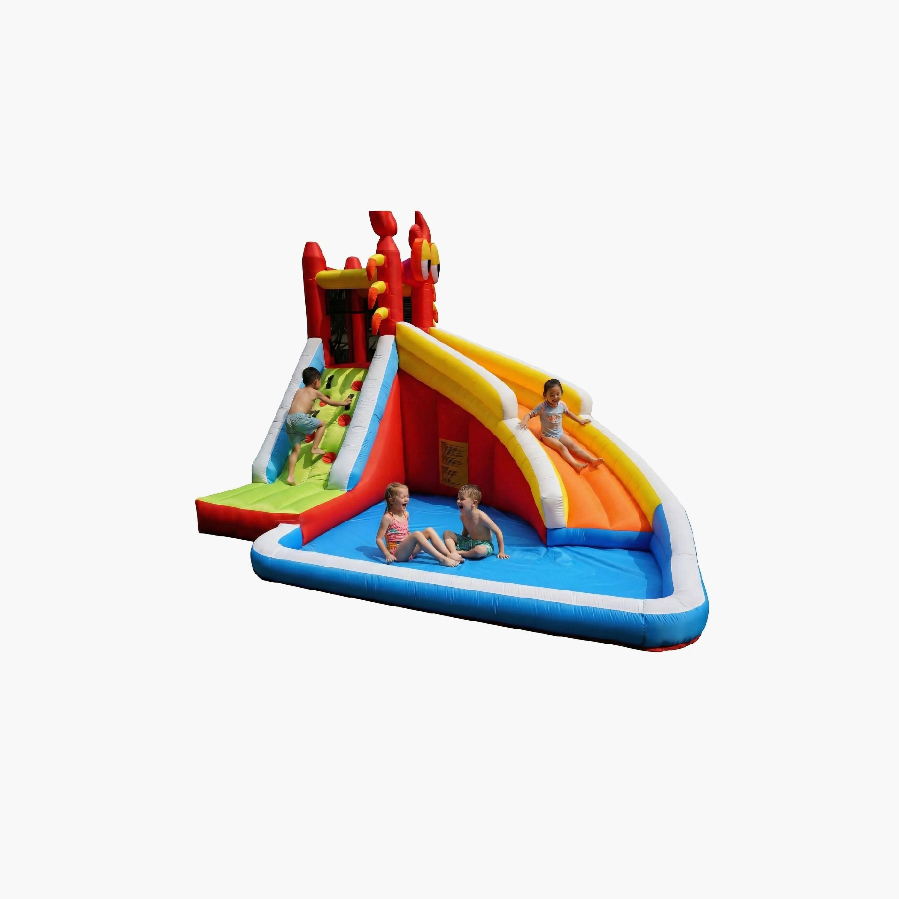 نطاطة "فولكانو ووتر أدفنتشر" قابلة للنفخ مع مجموعة ألعاب زحليقة من مايتس-toys-outdoor-sports-image-2