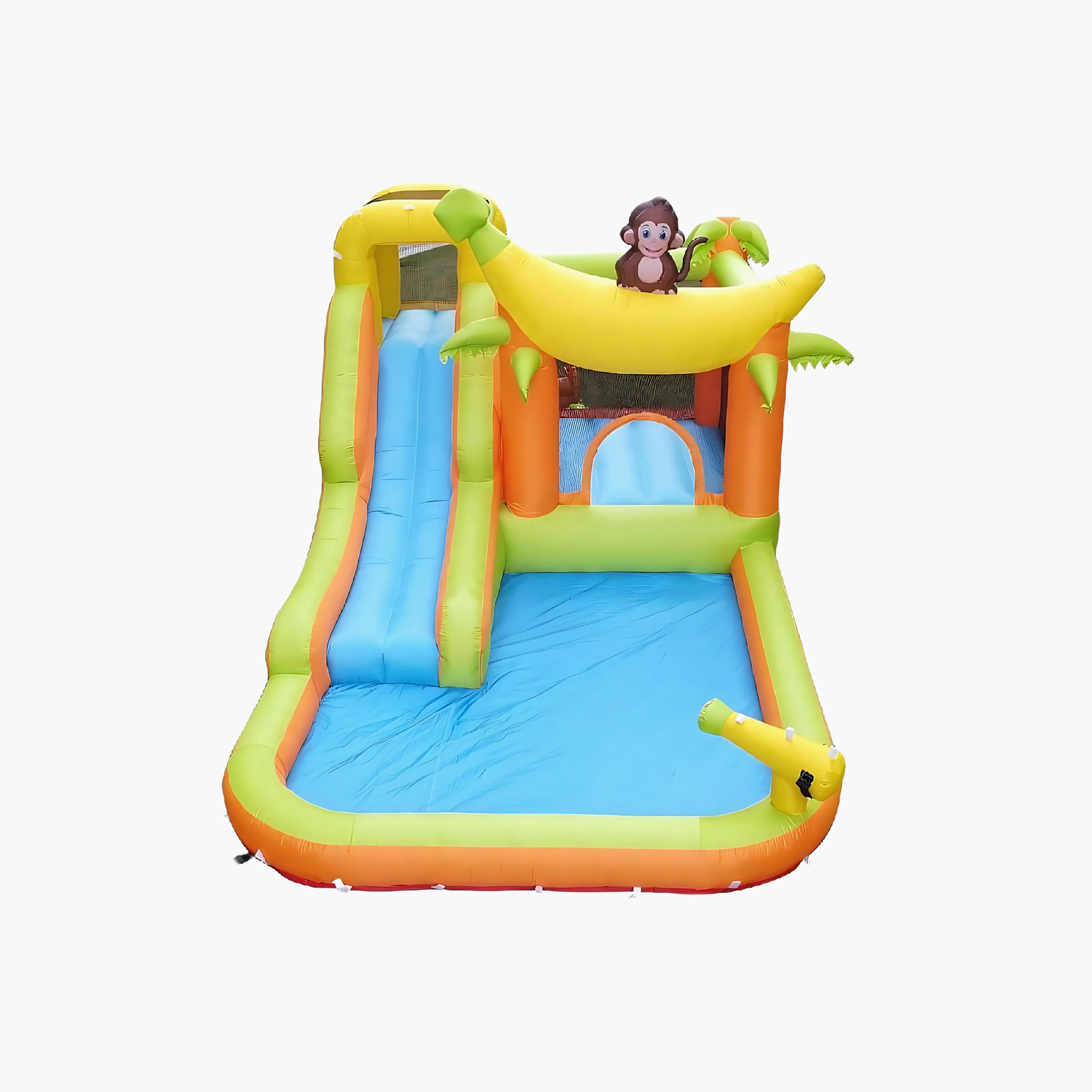 Myts Monkey Jungle Water Adventure Inflatable Bounce House with Slide Playset-toys-outdoor-sports-image-1