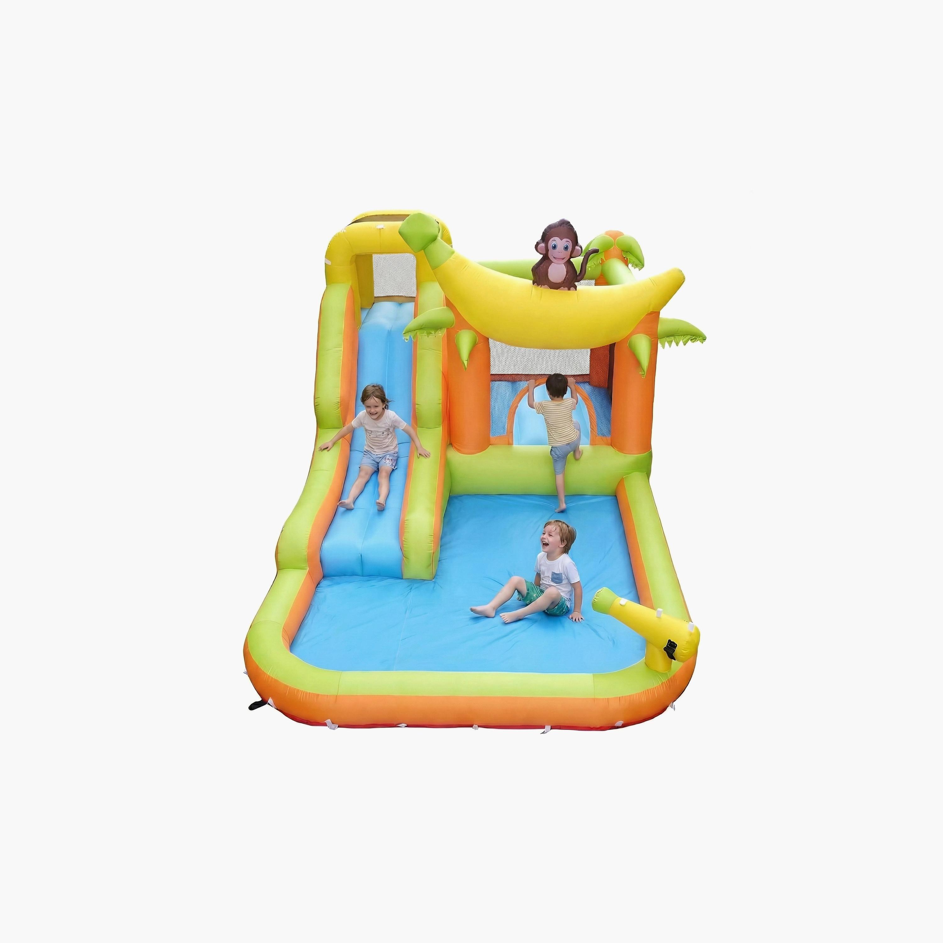 Myts Monkey Jungle Water Adventure Inflatable Bounce House with Slide Playset-toys-outdoor-sports-image-2