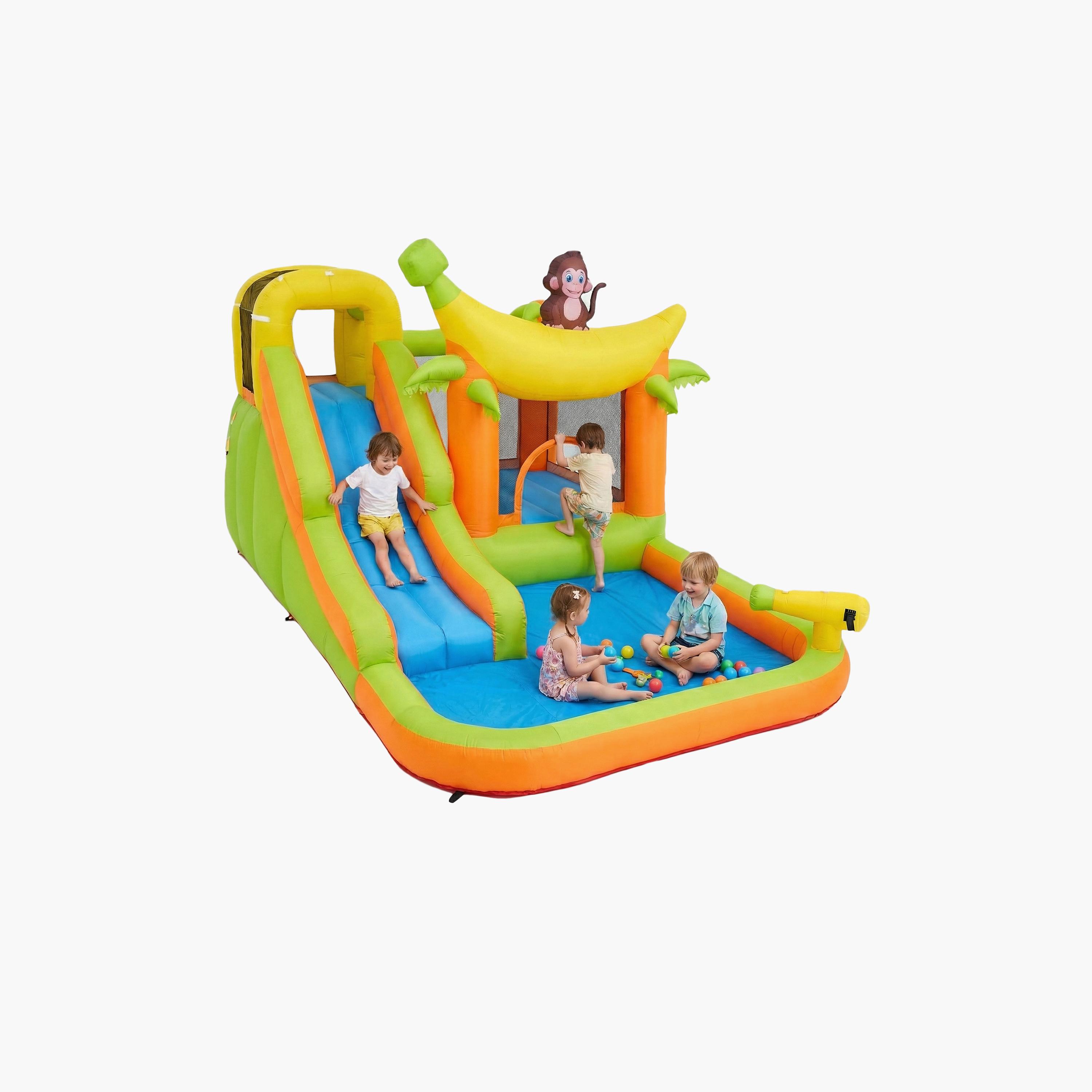 Myts Monkey Jungle Water Adventure Inflatable Bounce House with Slide Playset-toys-outdoor-sports-image-3