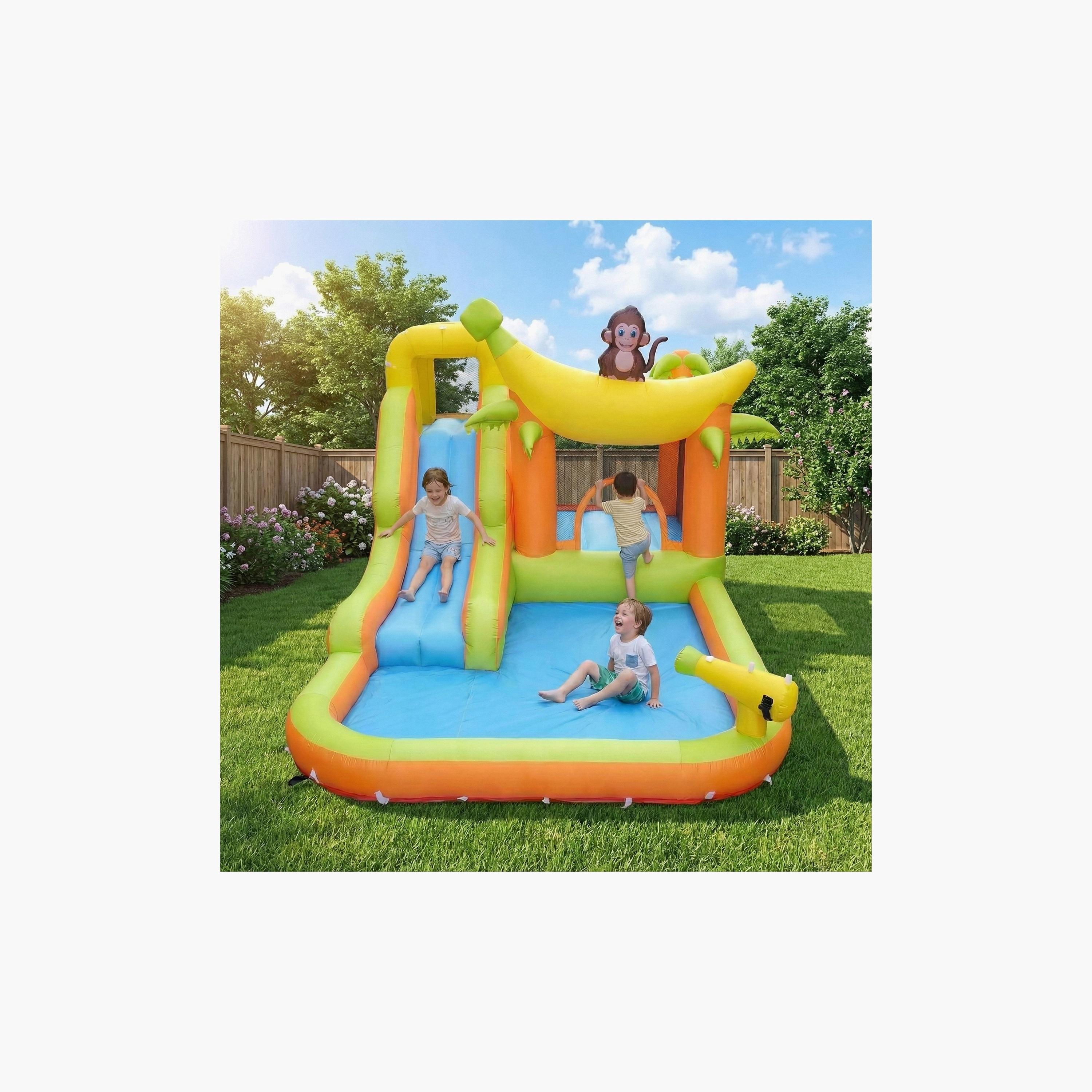Myts Monkey Jungle Water Adventure Inflatable Bounce House with Slide Playset-toys-outdoor-sports-image-4