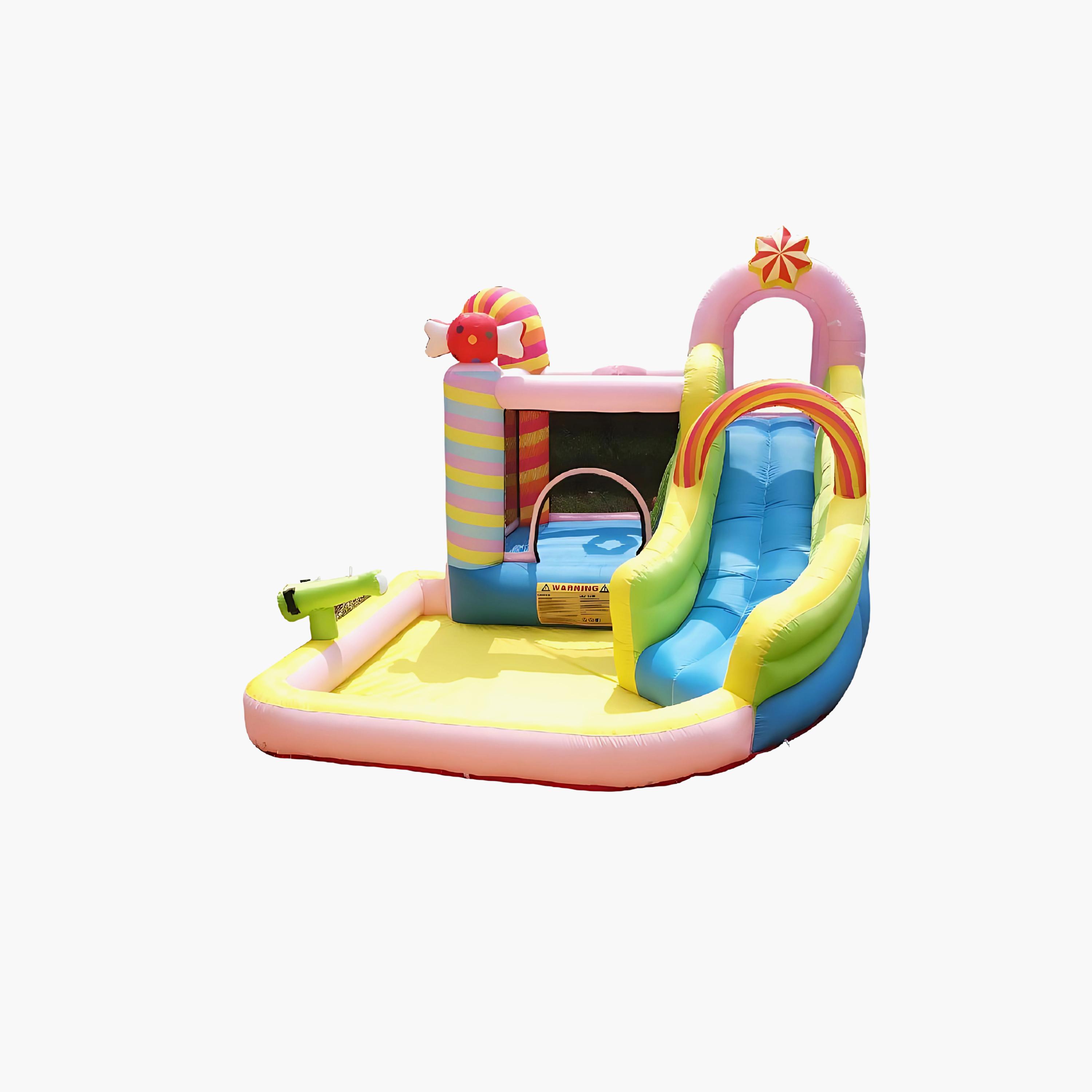 نطاطة "كاندي رينبو سبلاش" قابلة للنفخ مع مجموعة ألعاب زحليقة من مايتس-toys-outdoor-sports-image-1