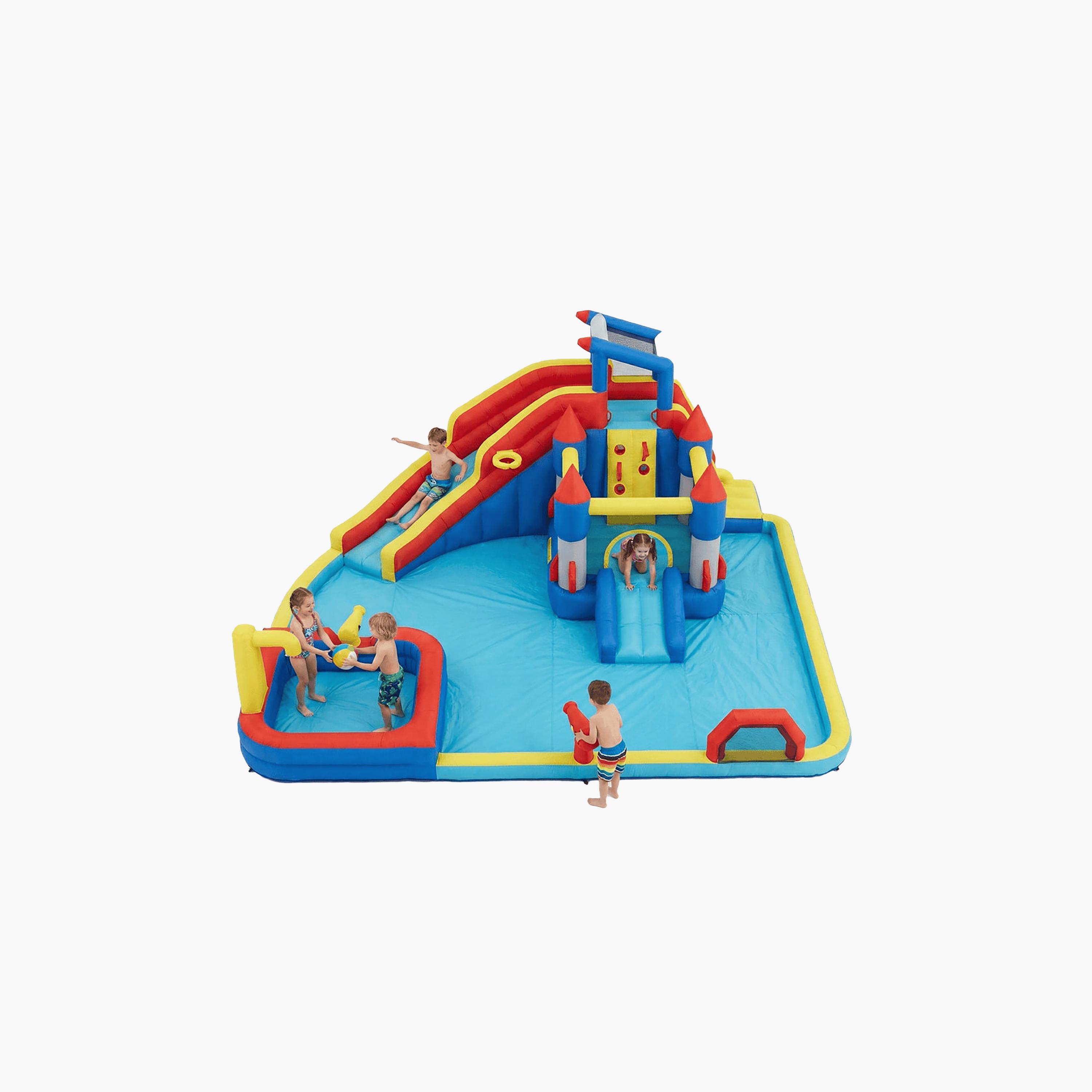 Myts Giant Inflatable Water Adventure Bounce House with Slide Playset-toys-outdoor-sports-image-2