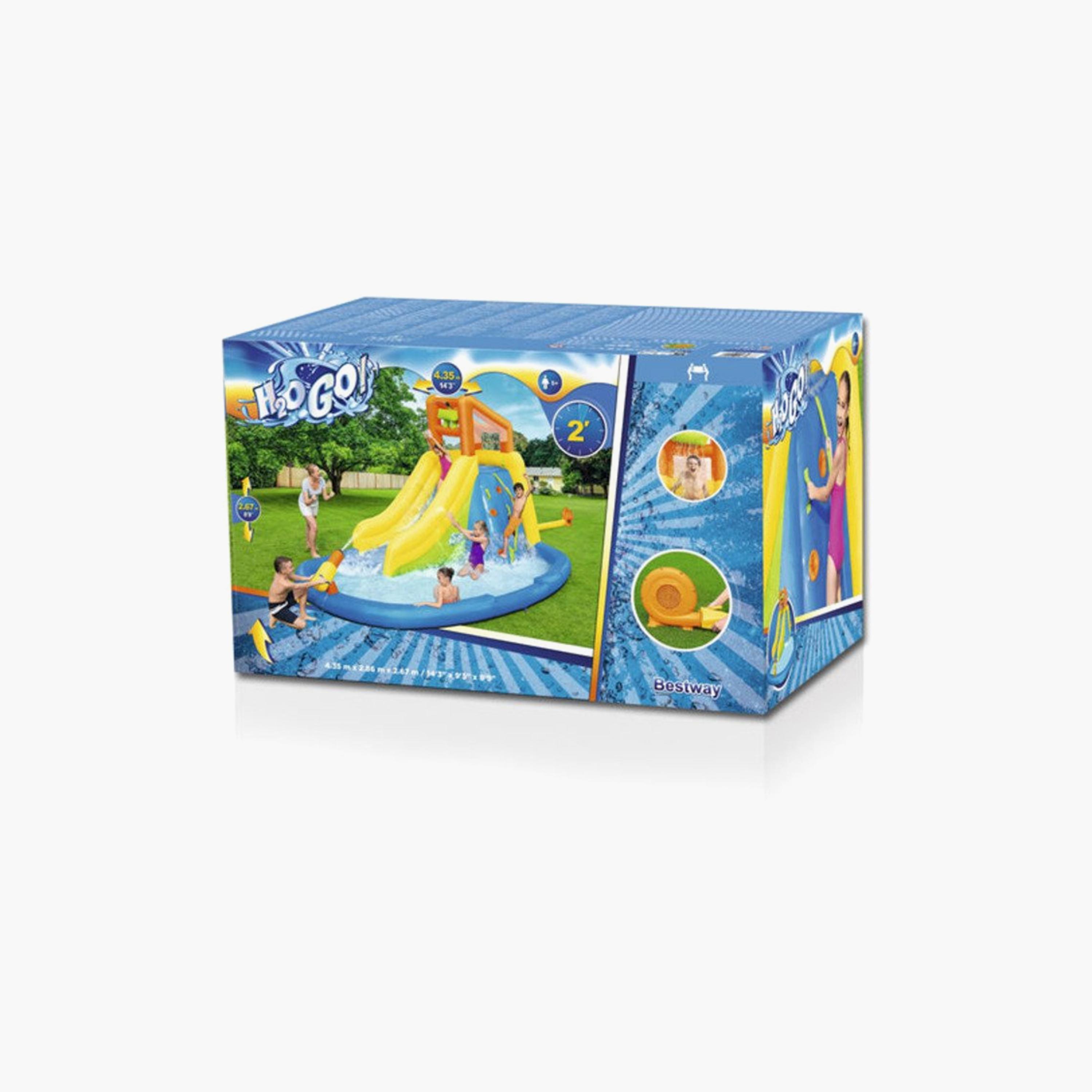 Myts Splash Pool Inflatable Water Bounce House with Slide Playset-toys-outdoor-sports-image-10
